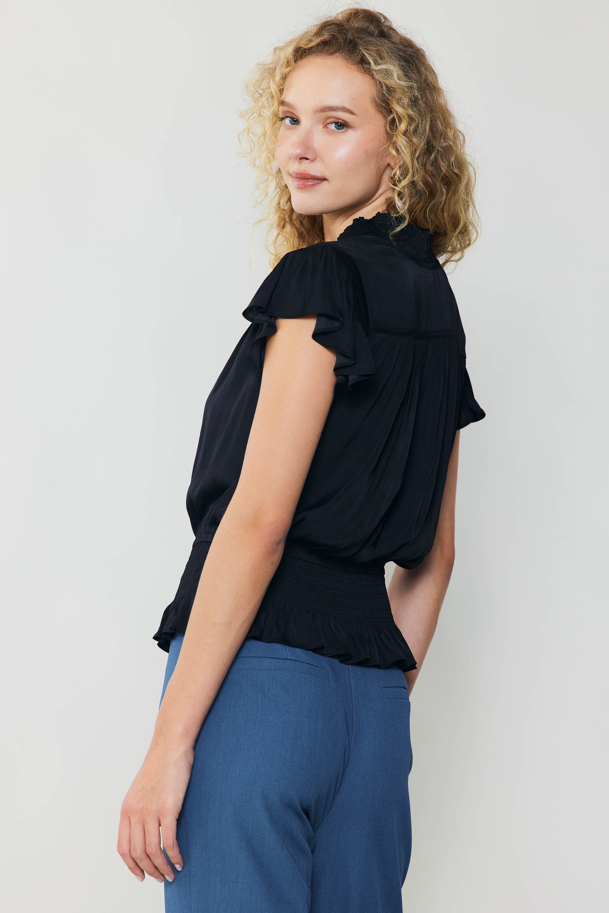 Blair Smocked Top by Current Air