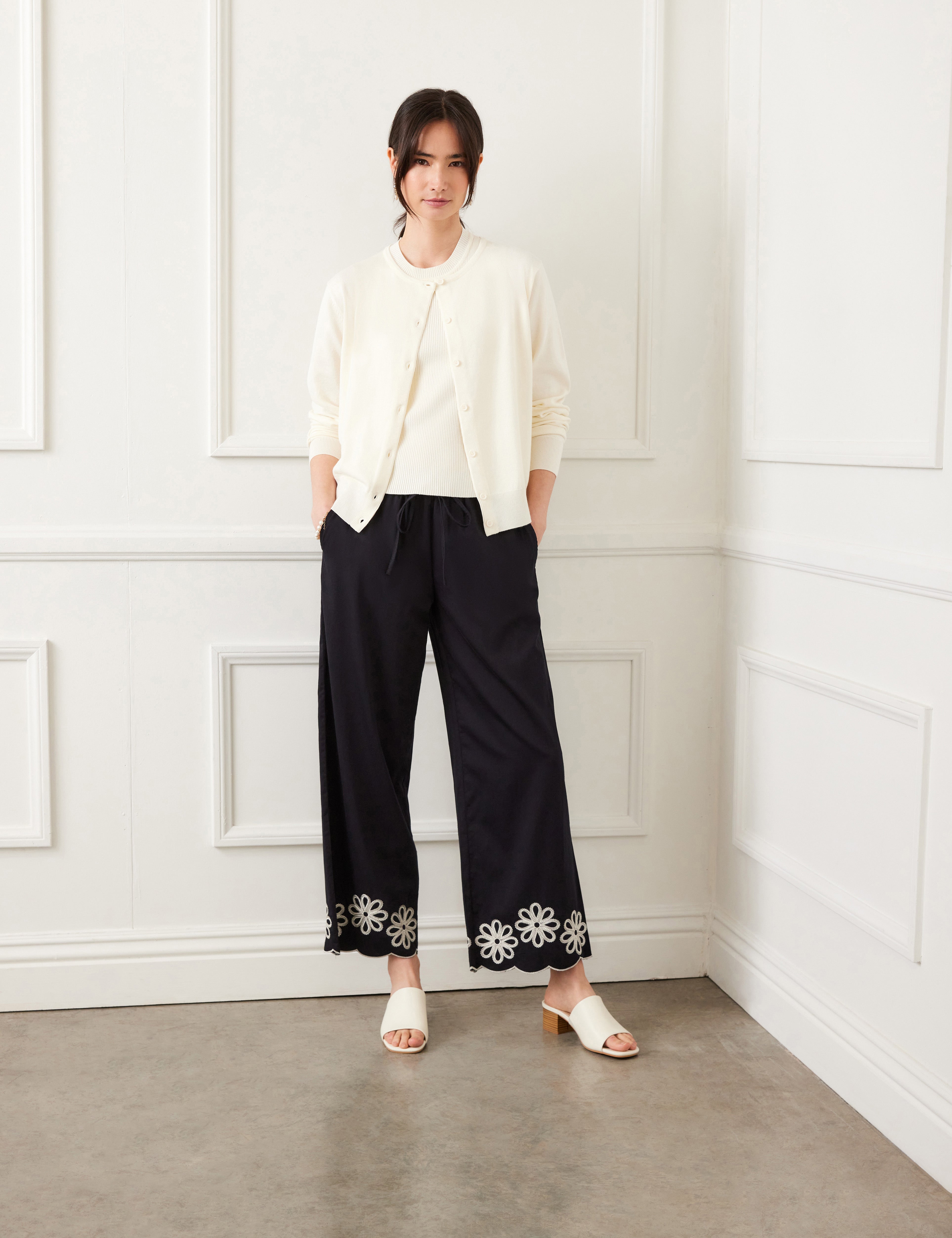 Karen Kane Cream Cardigan Sweater - FINAL SALE
