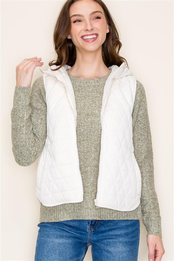 Avery Quilted Knit Vest - FINAL SALE