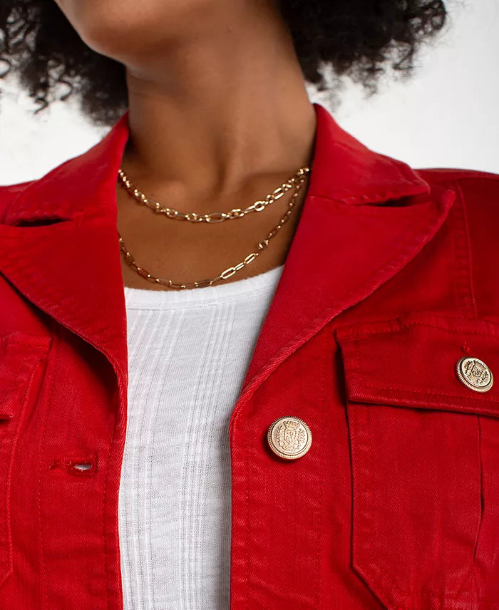 Red Peplum Jacket by Liverpool