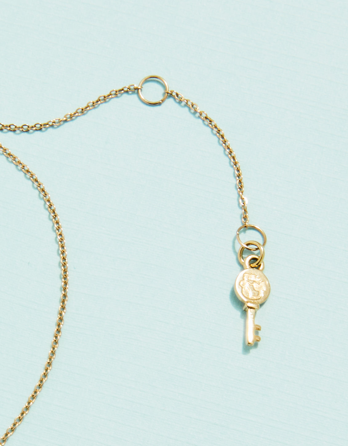 Padlock Gold Necklace by Spartina