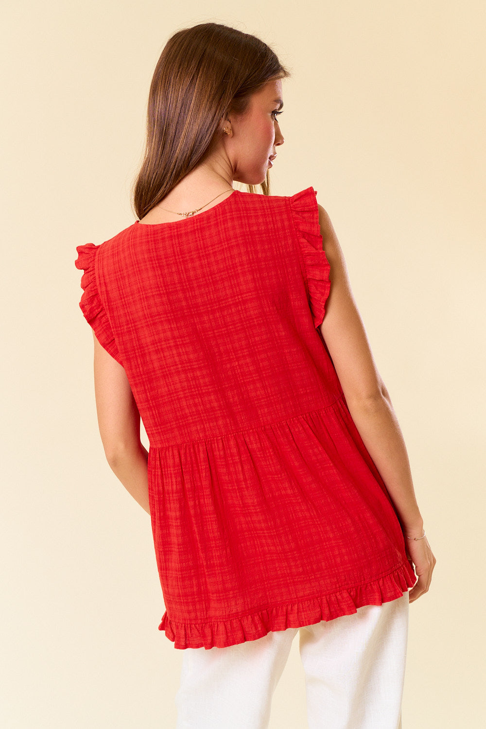 Esme Ruffle Sleeve Babydoll Tunic - FINAL SALE