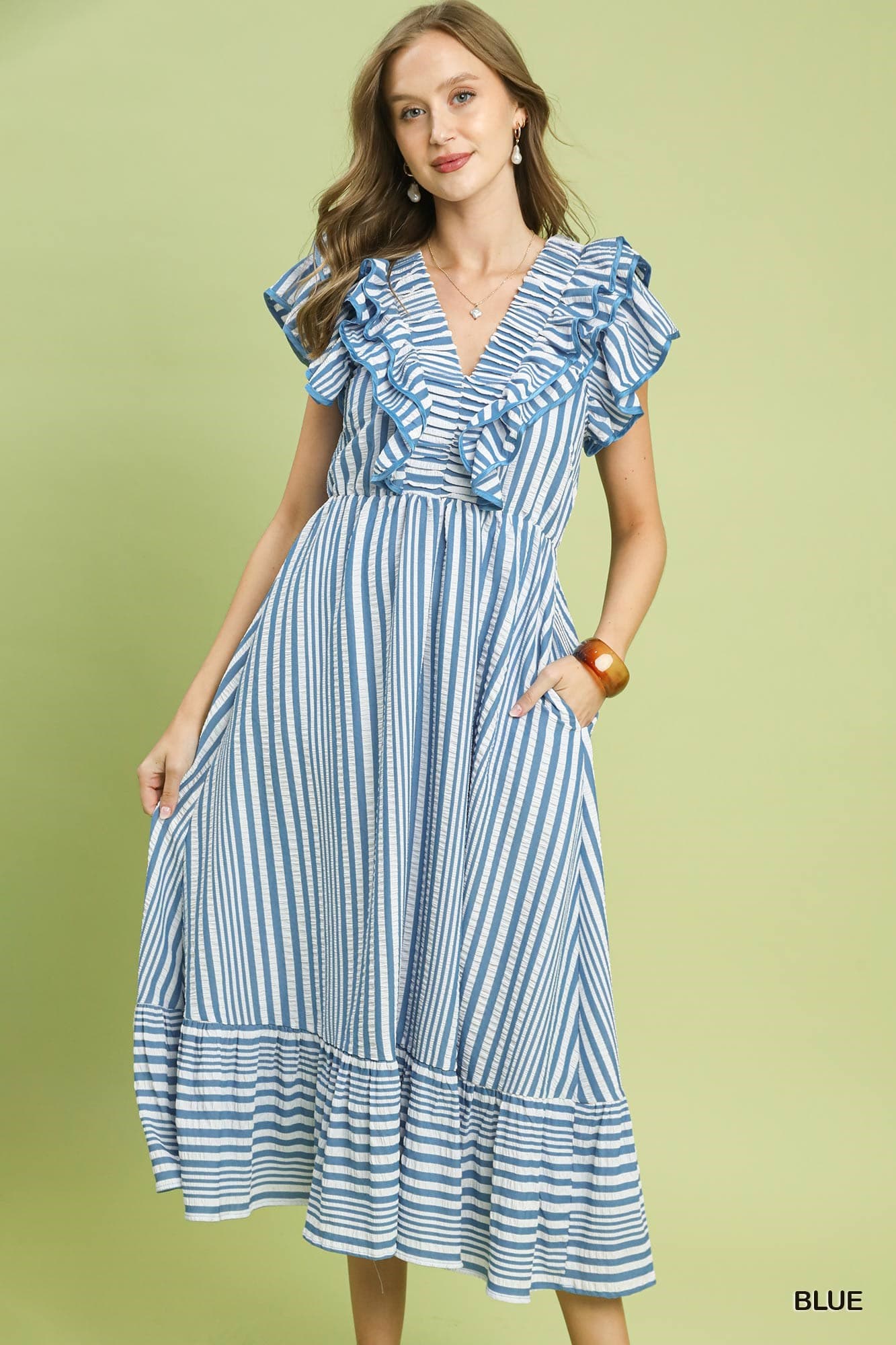 Serena Striped Knit Dress
