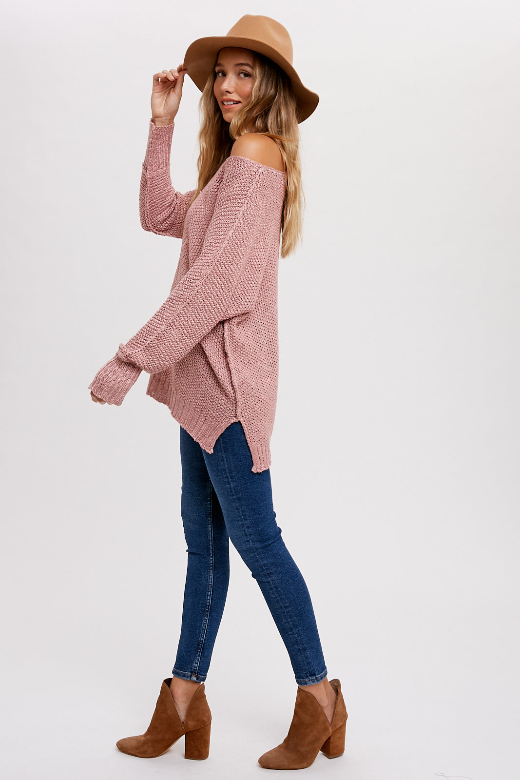 Reverse Seam Loose Fit Sweater