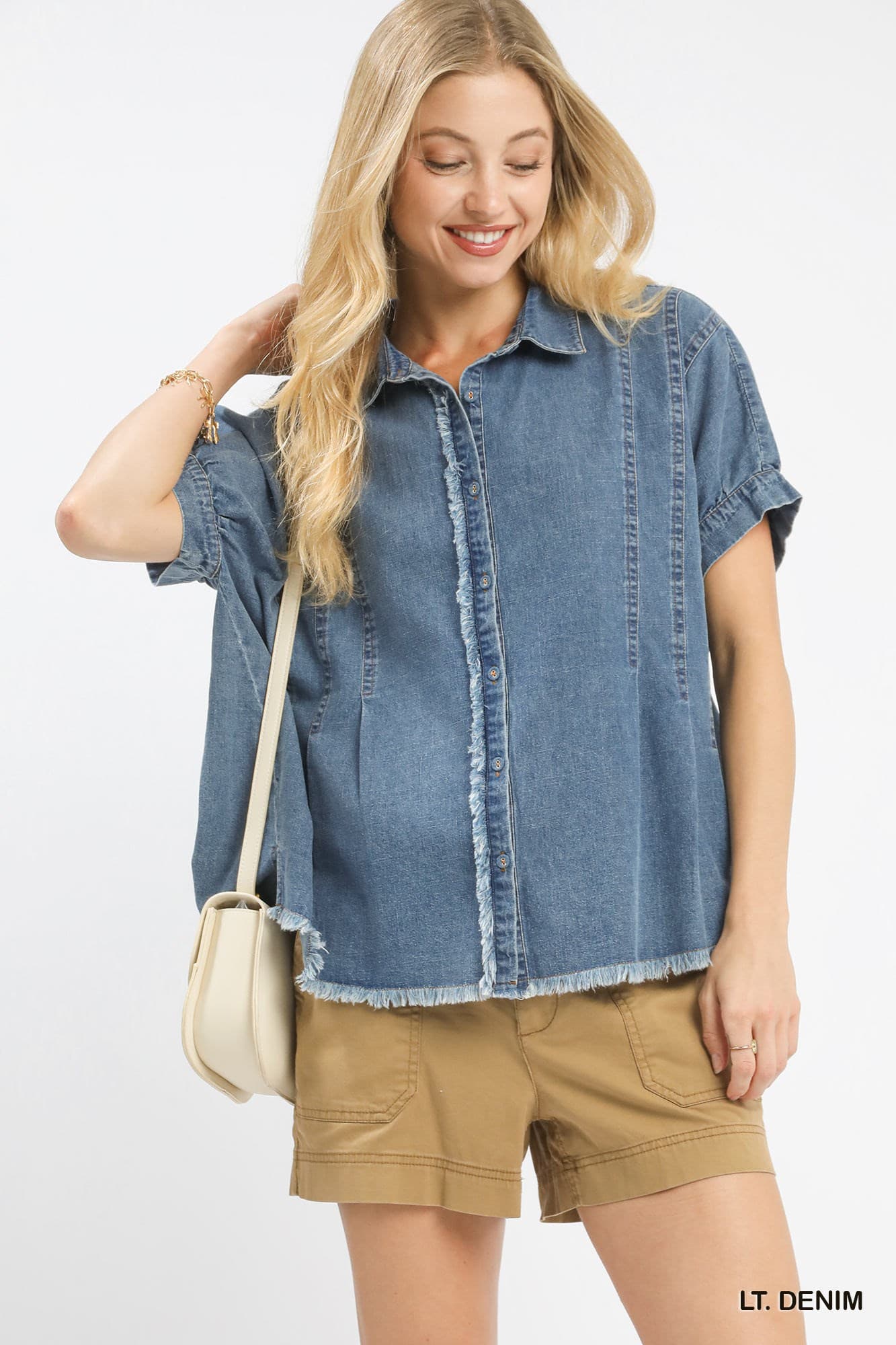 Casual Oversized Denim Top