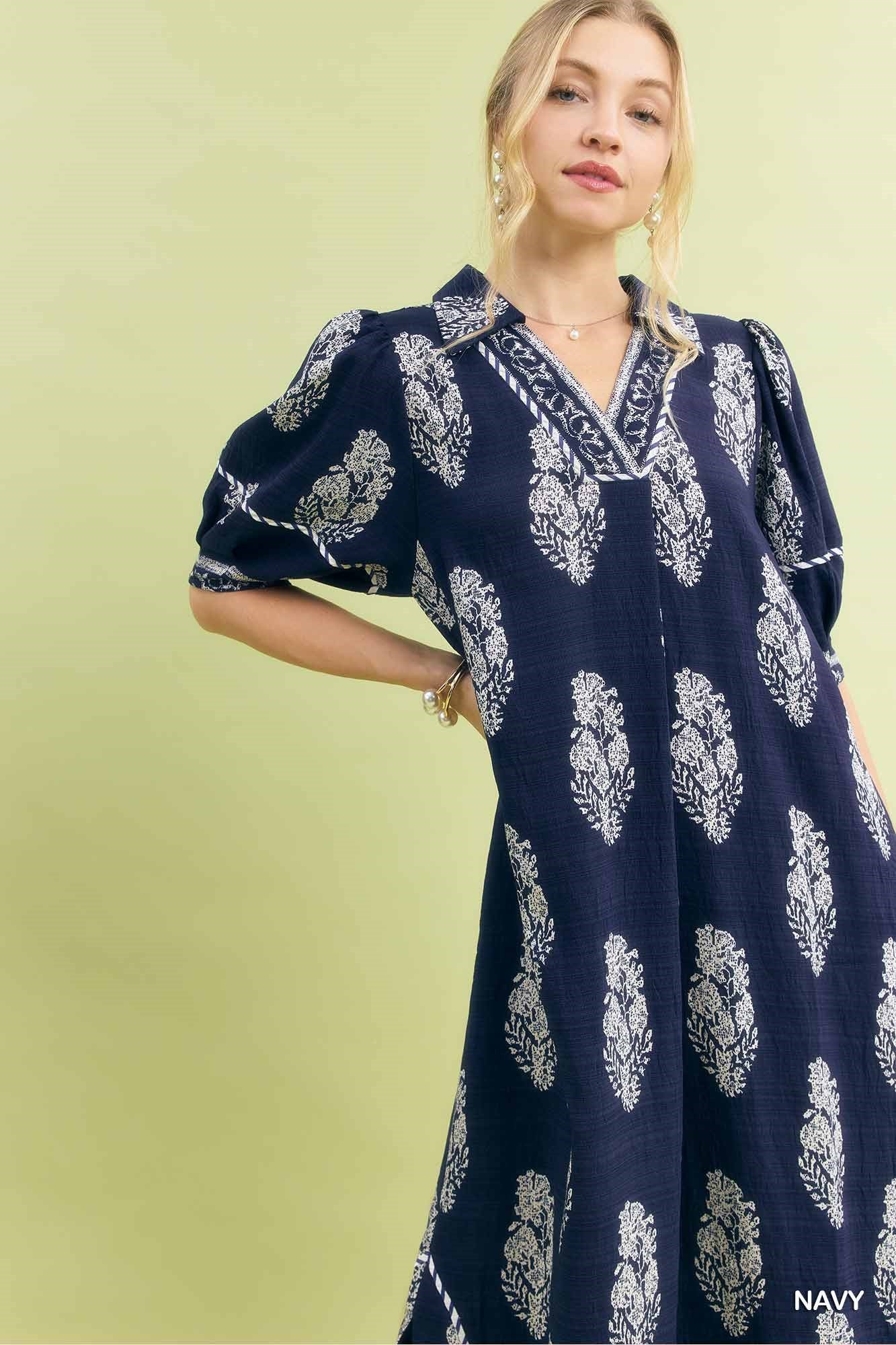 Layla Navy Maxi Dress