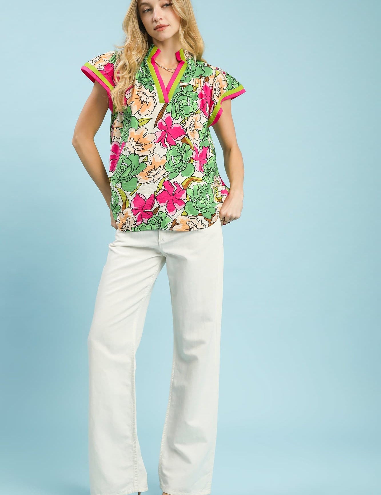 Serena Floral Top by Umgee