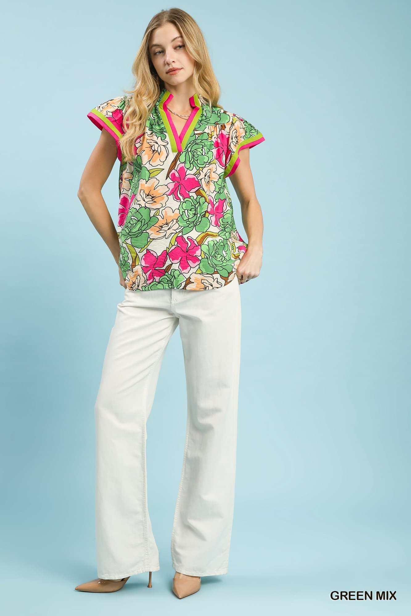 Serena Floral Top by Umgee