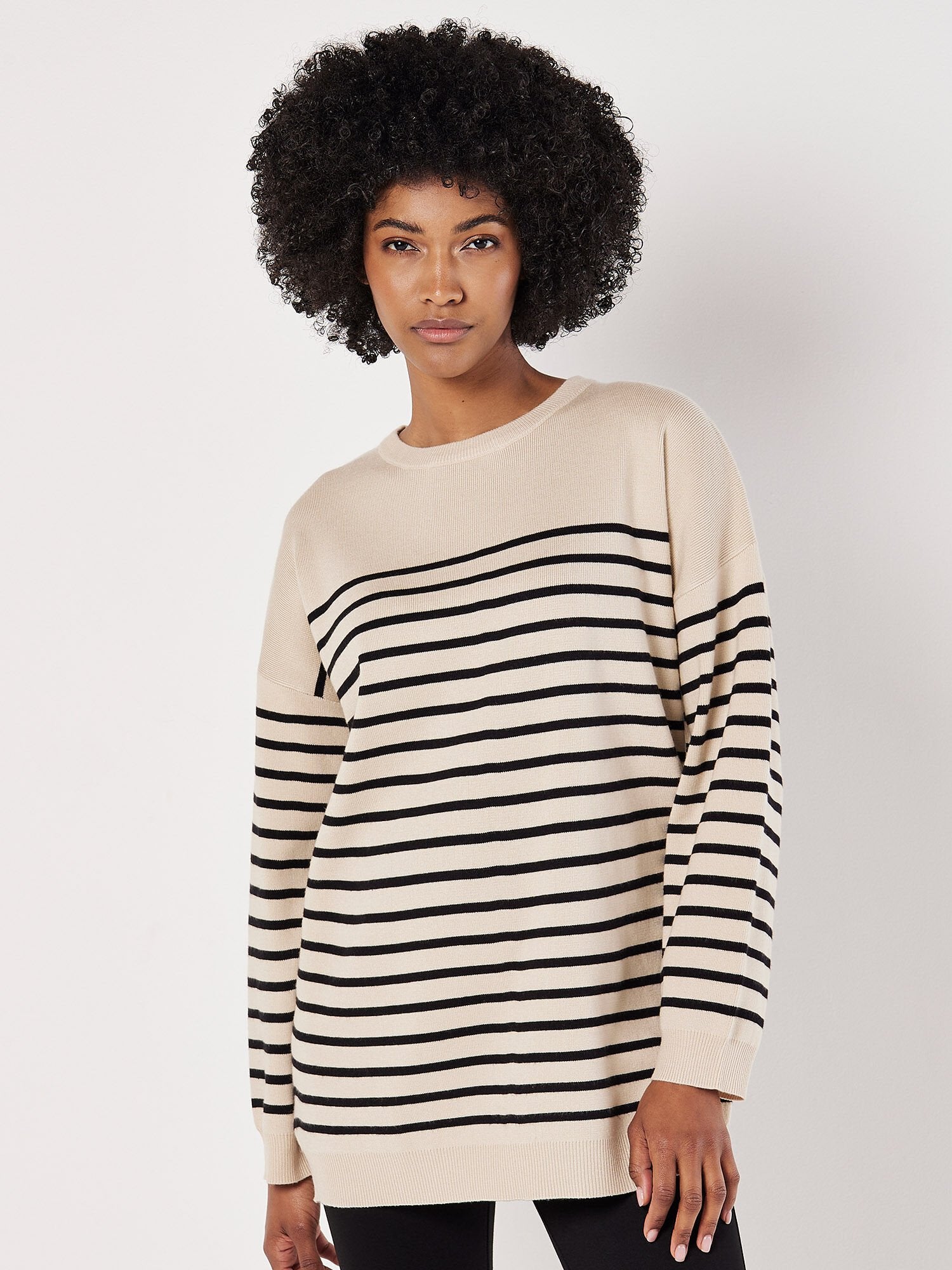 Minnie Stripe Tunic Sweater