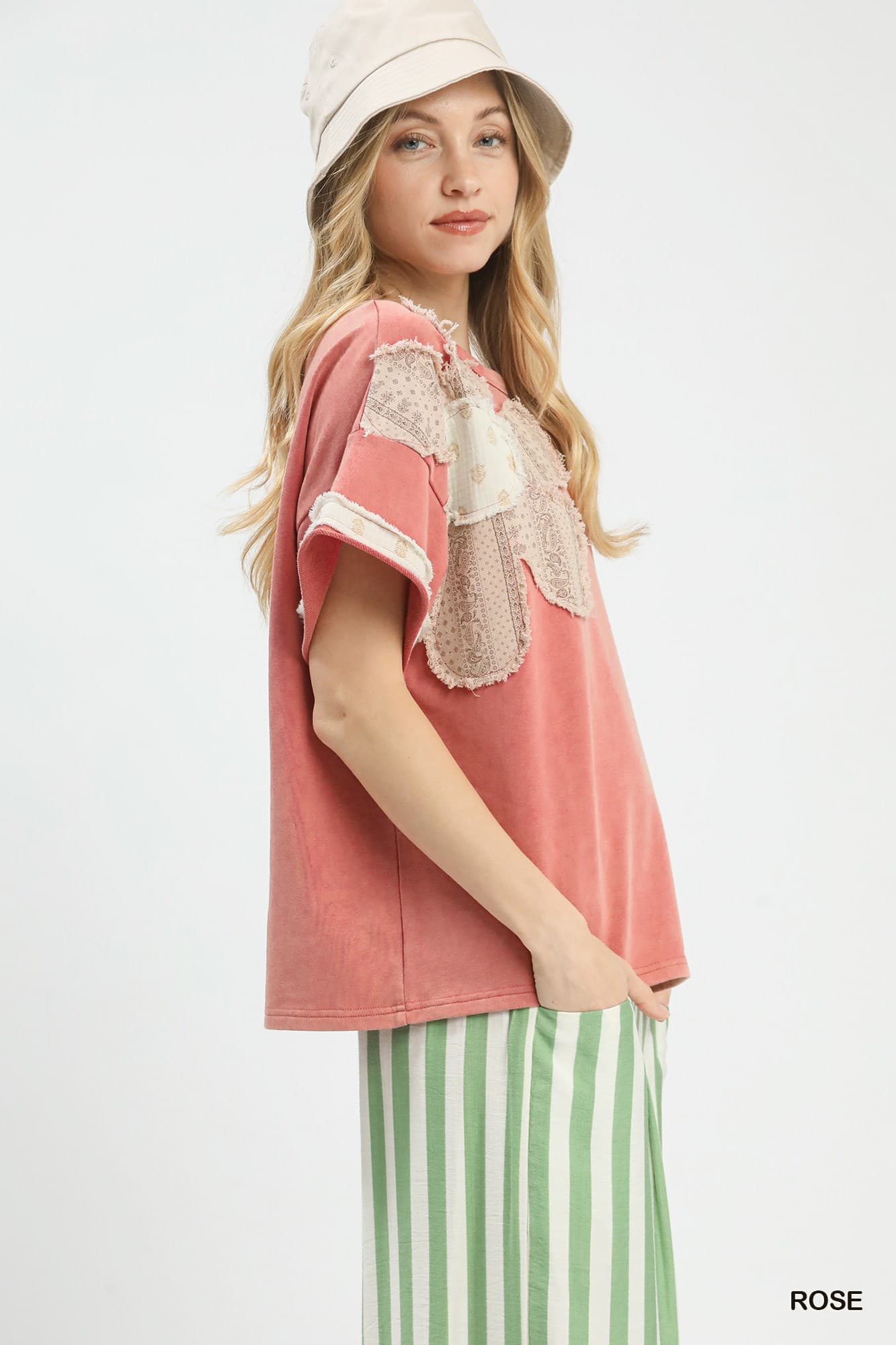 Rose Applique Women's Top