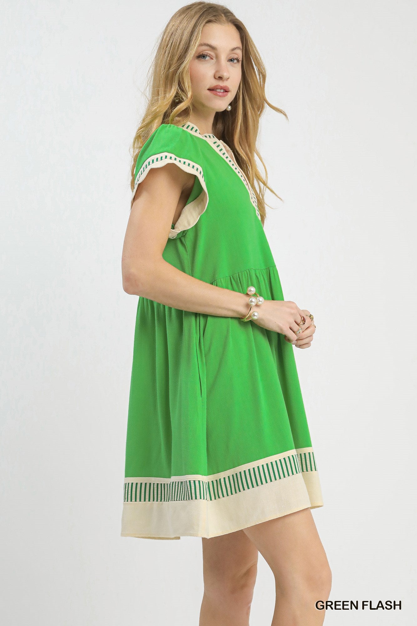 Kelsey Linen Blend Mini Dress