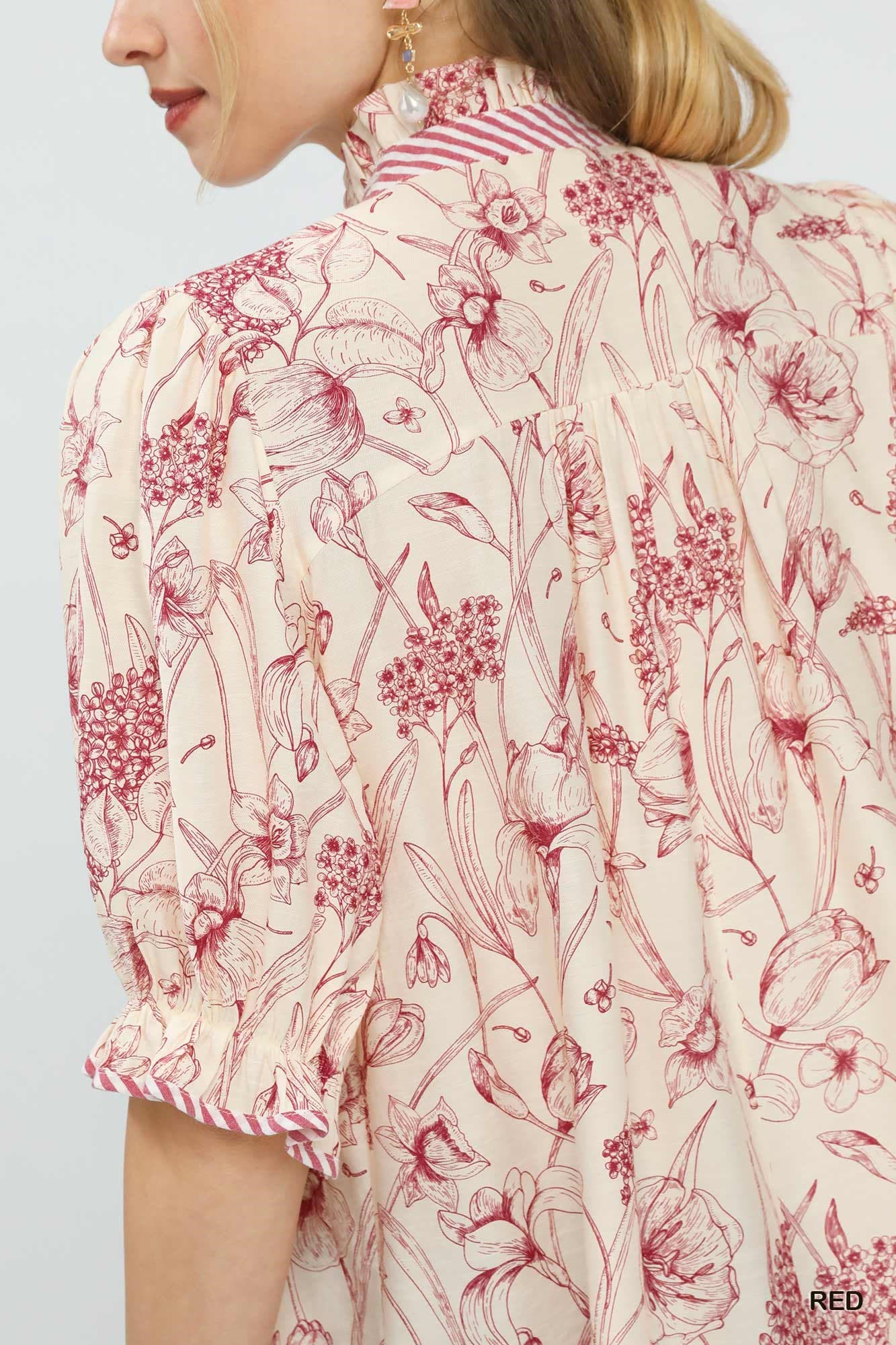 Charolette Floral Blouse by Umgee