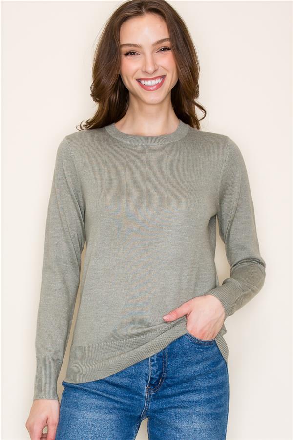 Lightweight, Soft Crew Neck Sweater