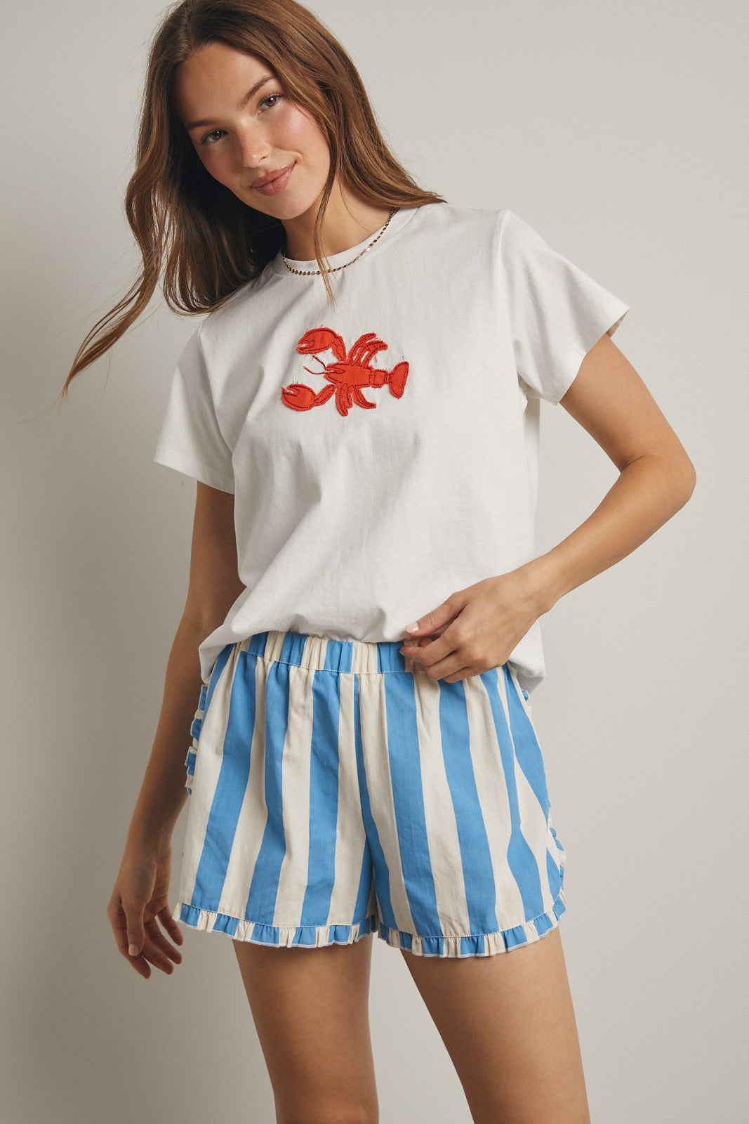 Alexa Applique Lobster Tee