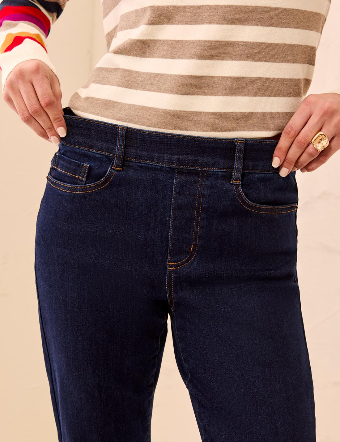 Sophia Pull On Straight Denim