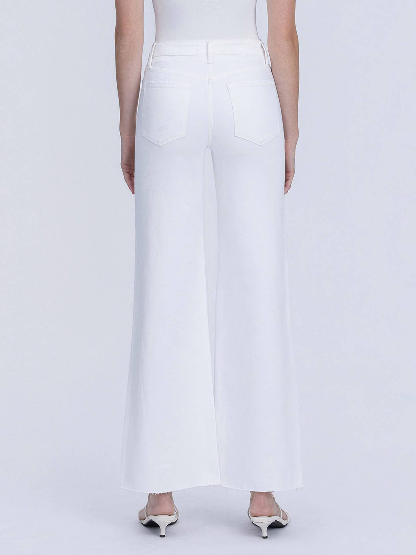 Vervet White Stacked Waistband Denim