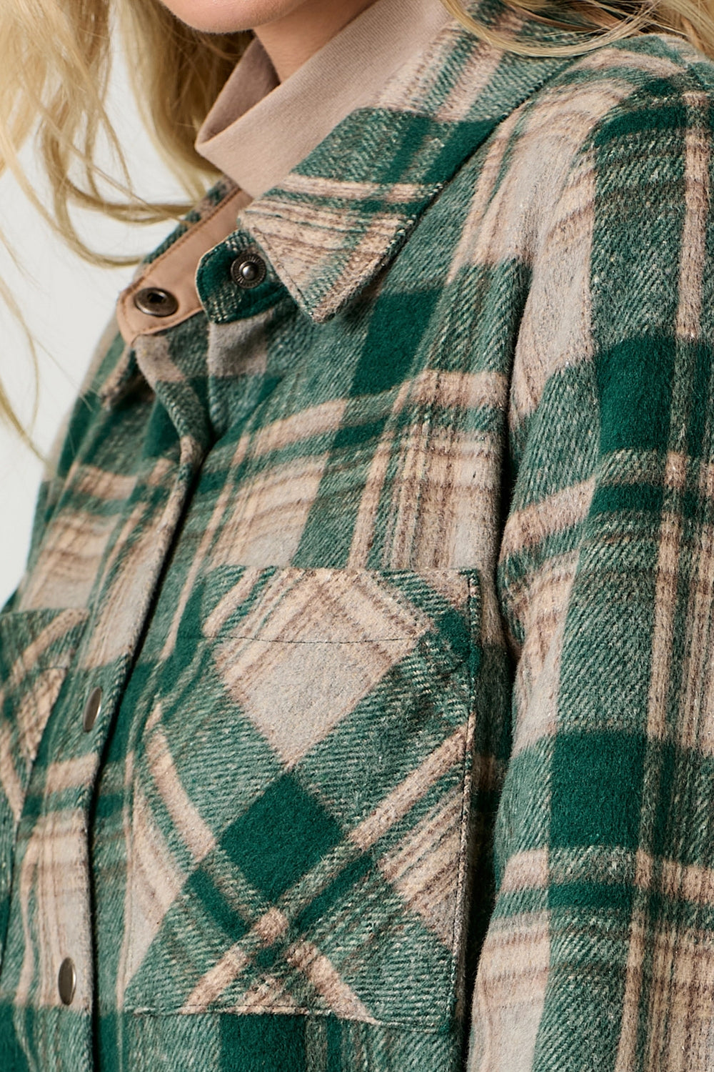 Emma Plaid Shirt Jacket