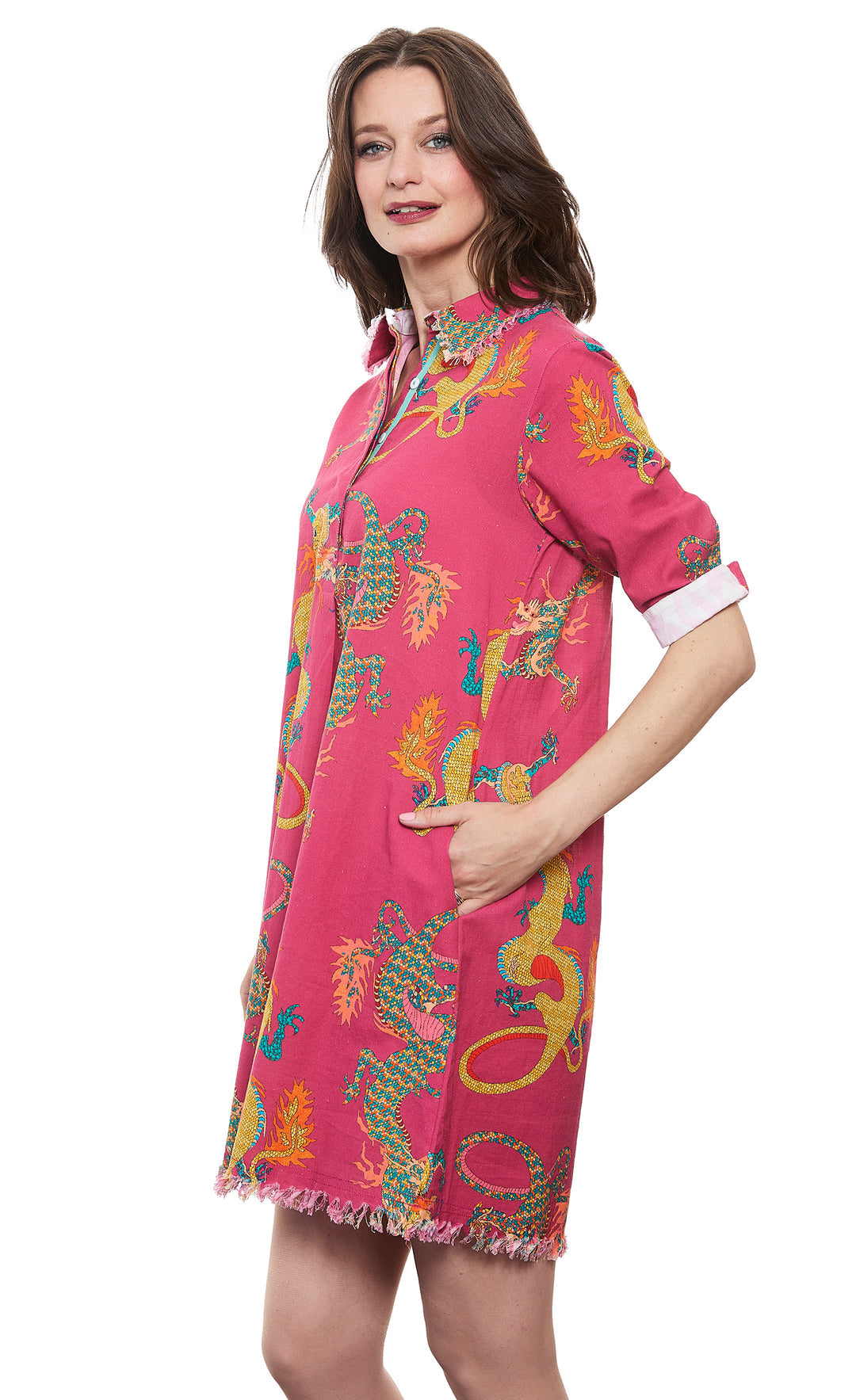 Dark Pink Dragon Chatham Dress