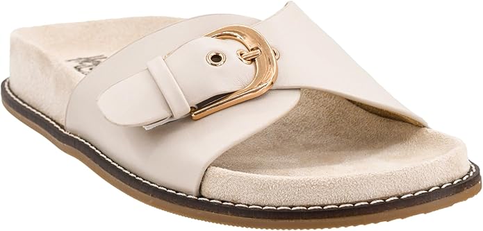 Passport Slide Sandal in Ivory by Corky's