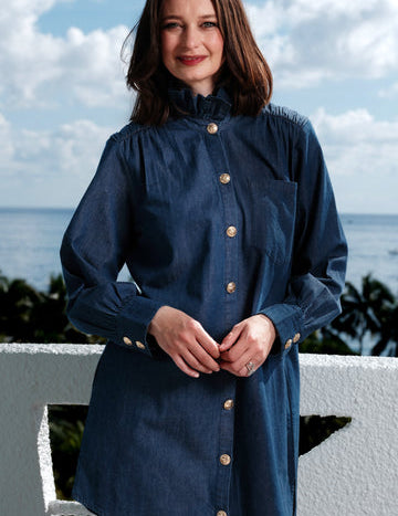 Denim Tunic Dress by Dizzy Lizzie