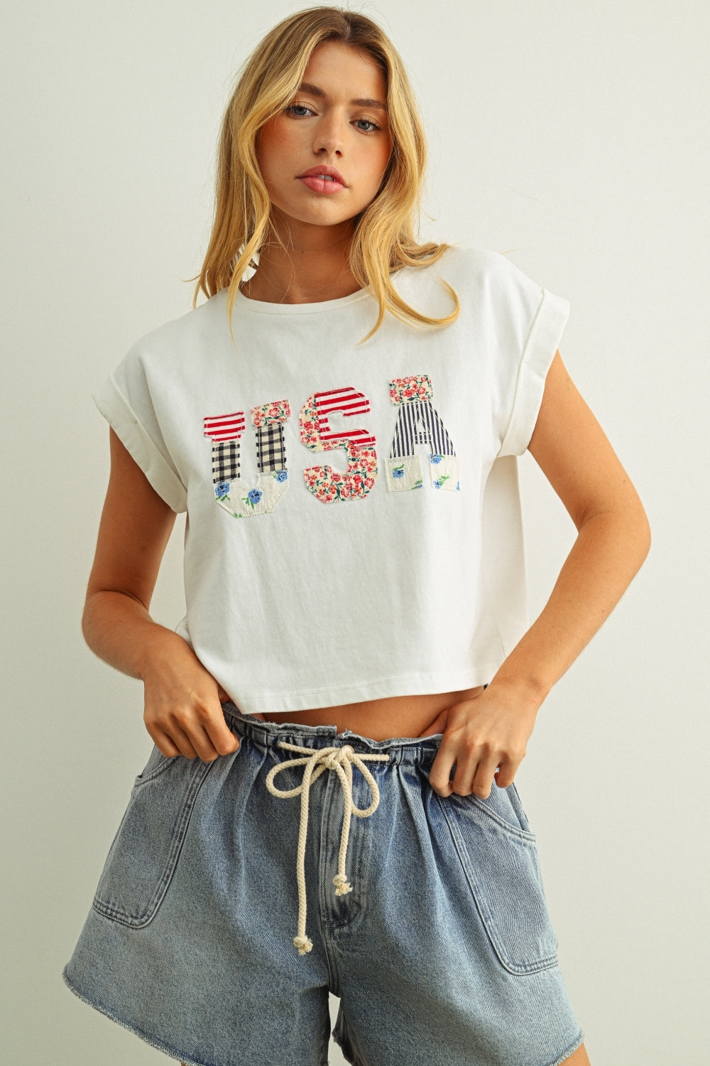 USA Short Sleeve Applique Shirt