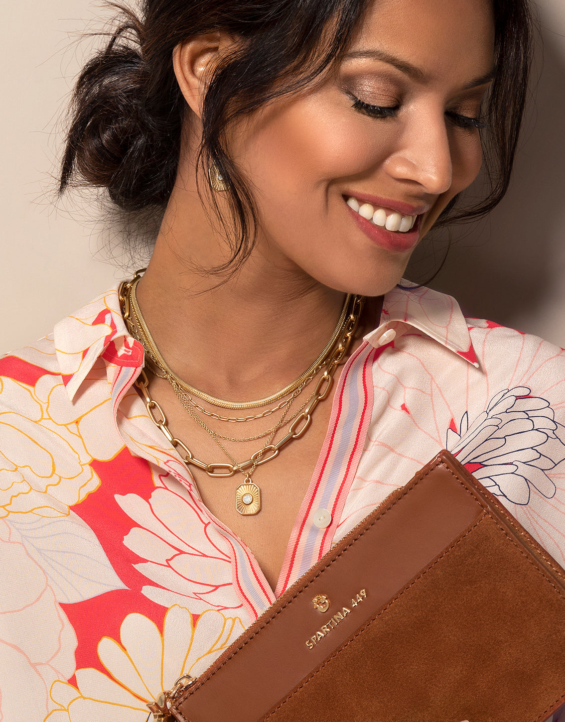 Radiant Window Layering Necklace by Spartina