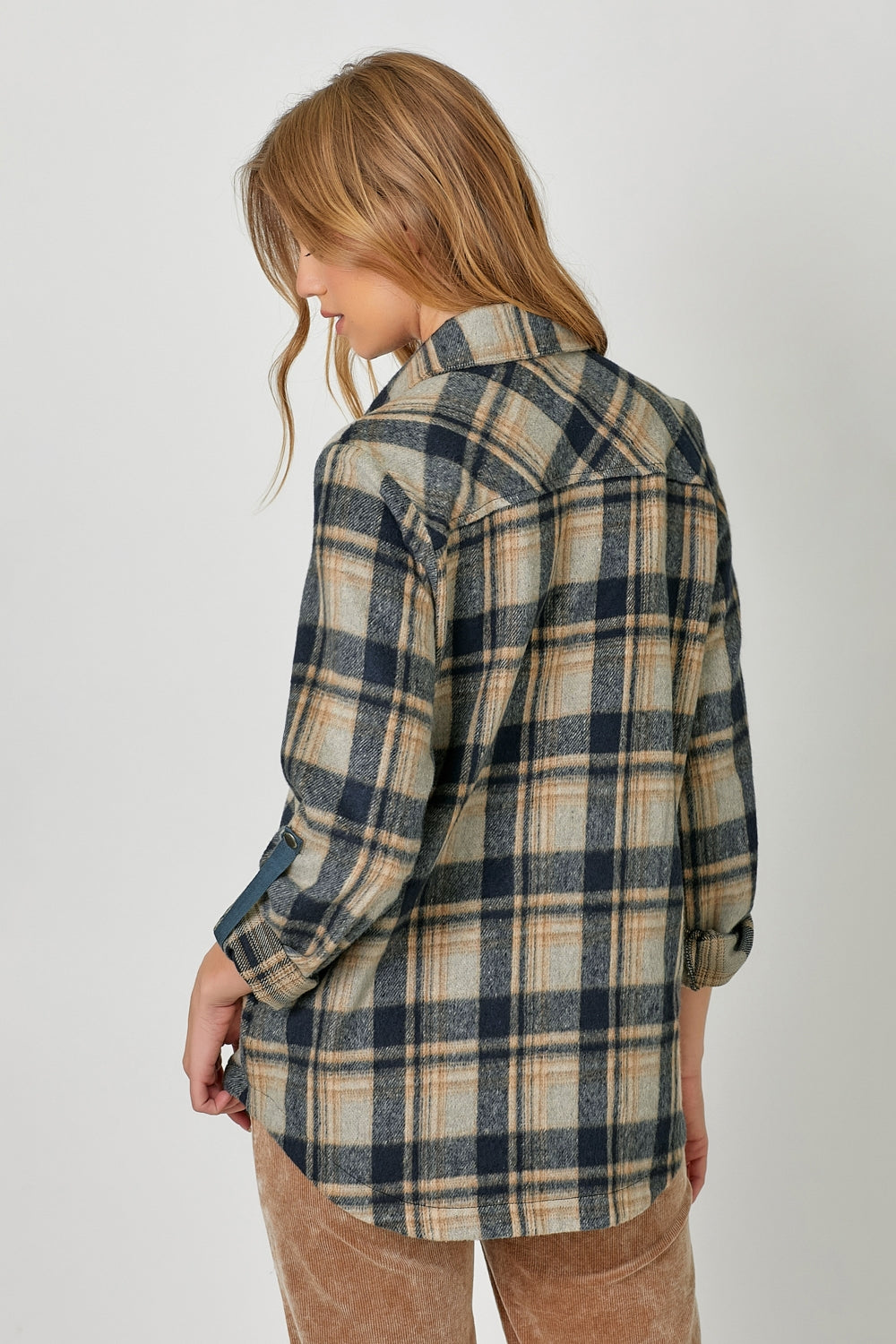 Emma Plaid Shirt Jacket