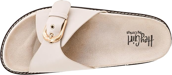 Passport Slide Sandal in Ivory by Corky's