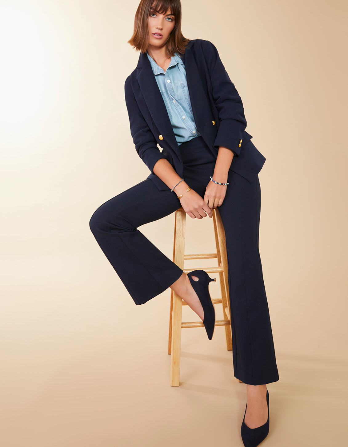 Brooke Ponte Trouser Pant by Spartina 449