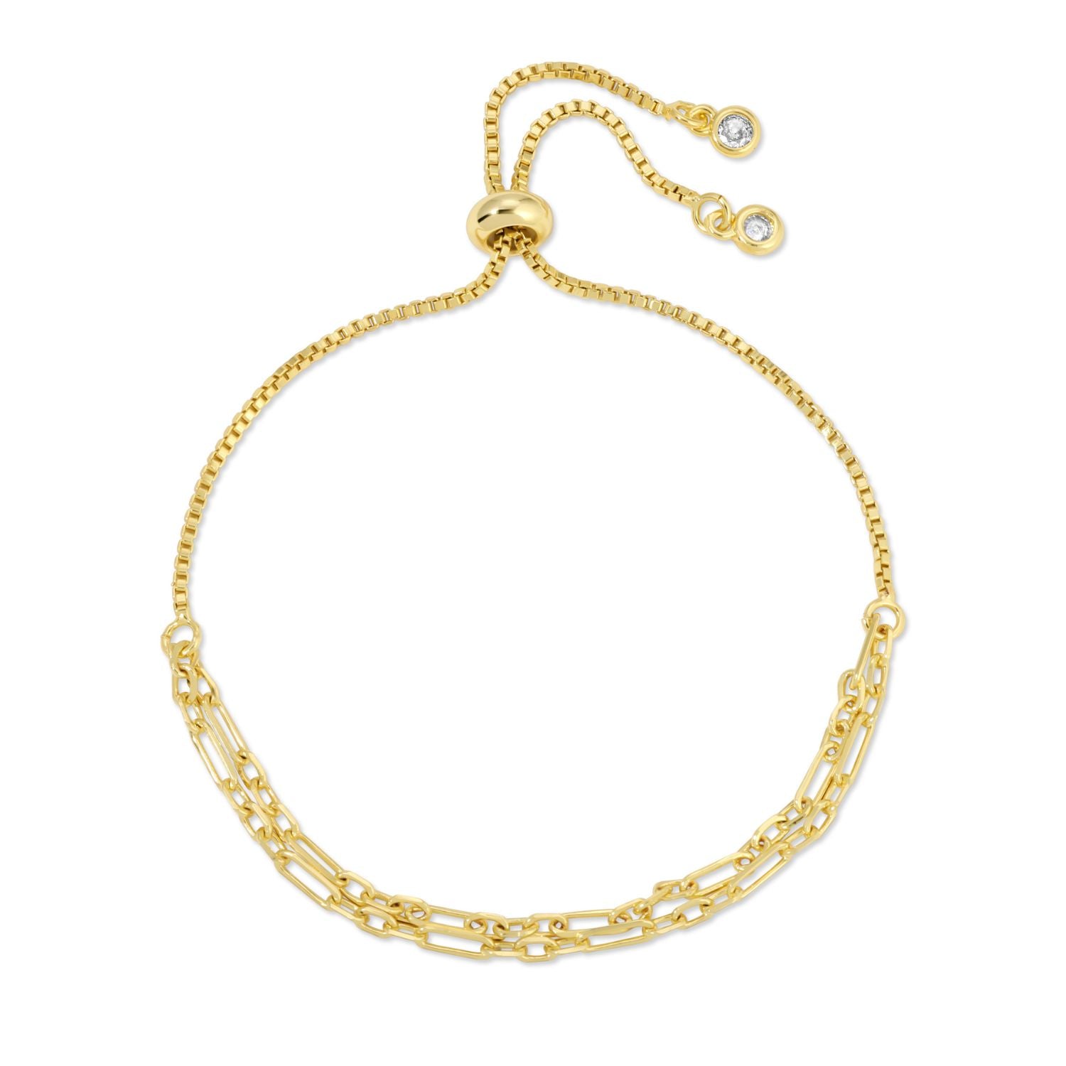 Double Chain Link Pulley Bracelet