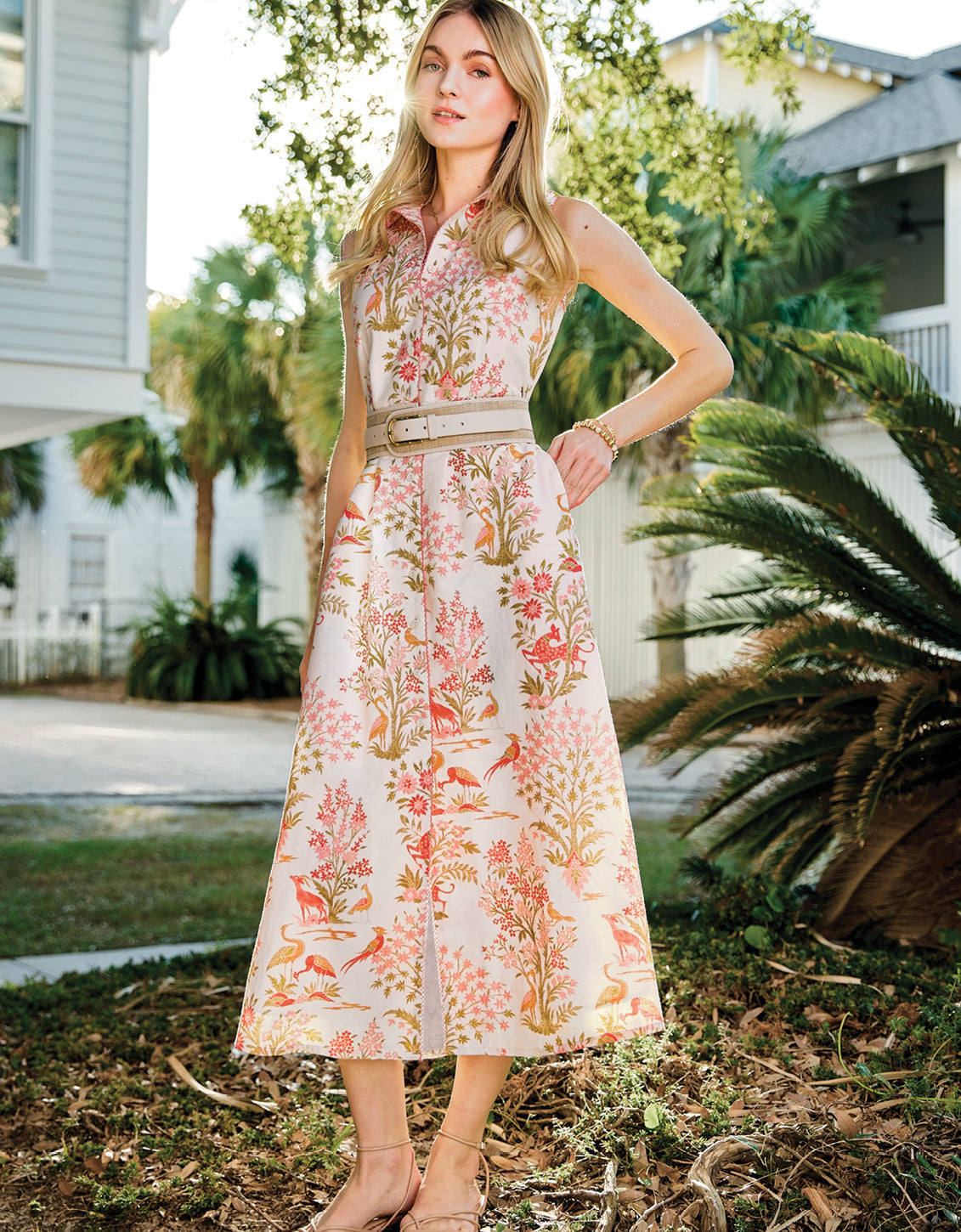 Renee Shirt Dress Castillo Toile by Spartina