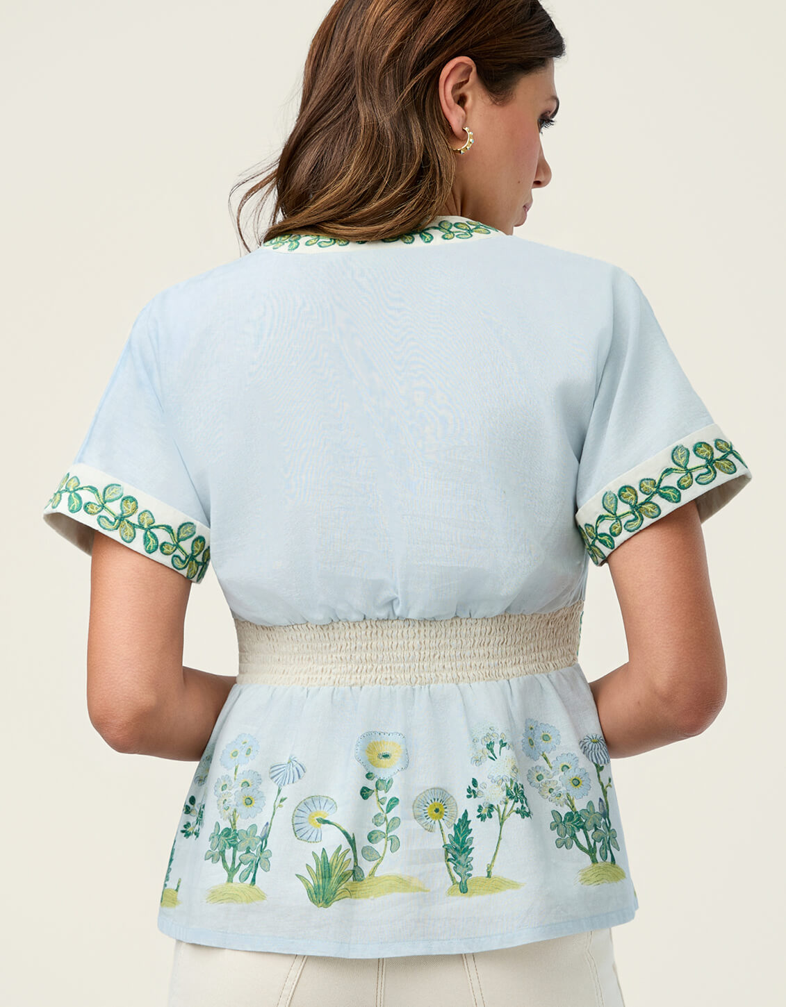 Spartina Natalee Blouse in Flagler Blue