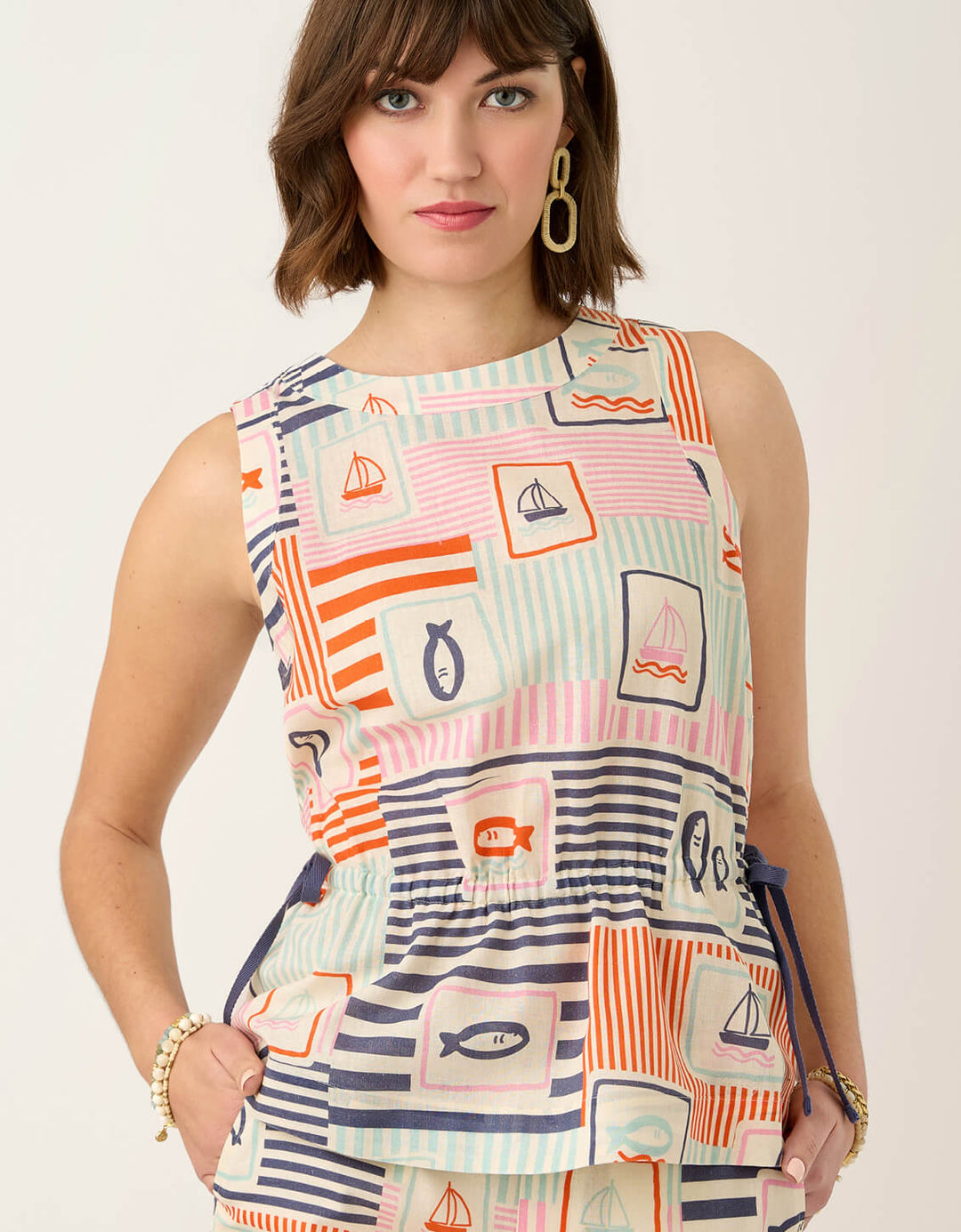 Nadia Sleeveless Blouse by Spartina 449
