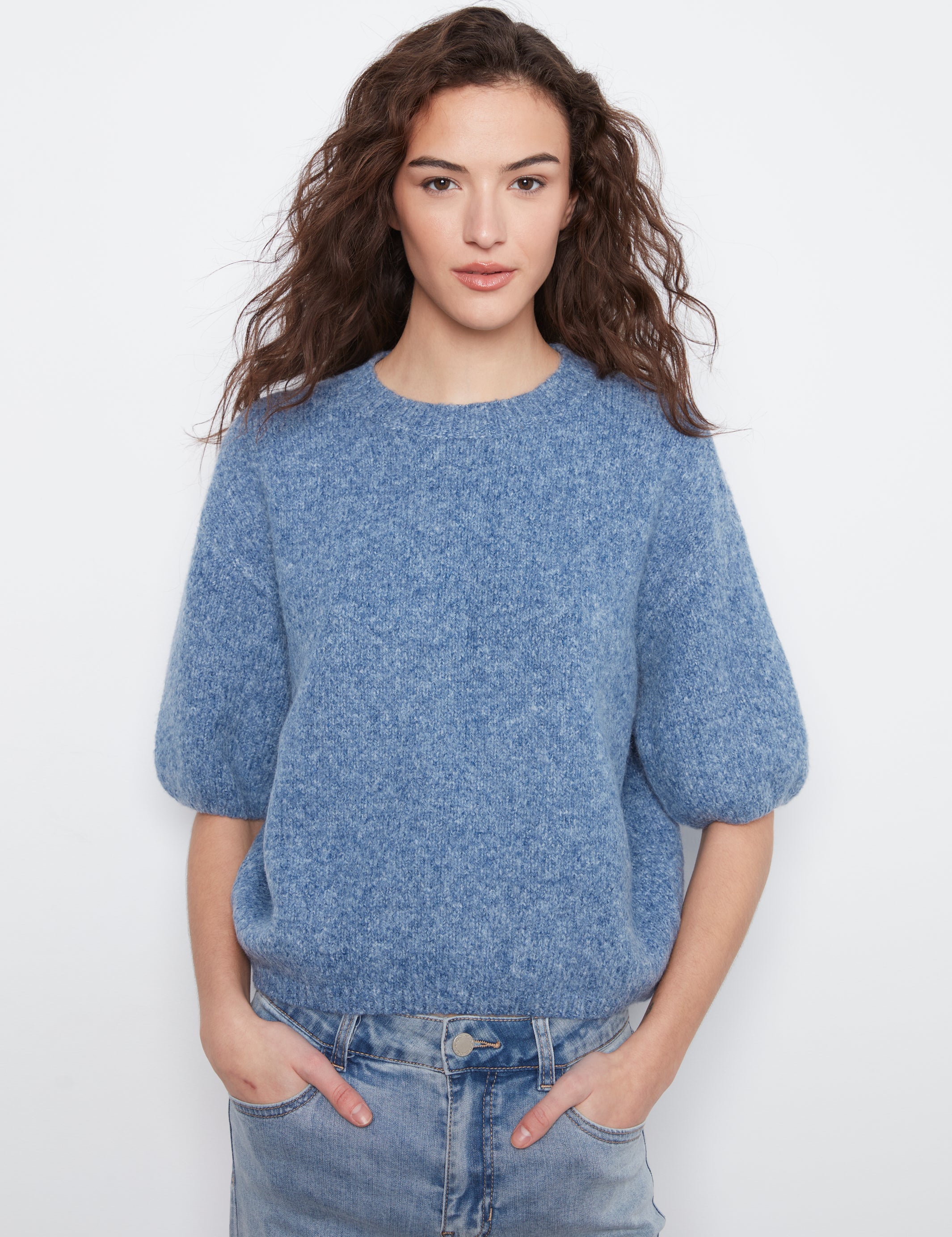 Charlie B Balloon Elbow Sleeve Sweater
