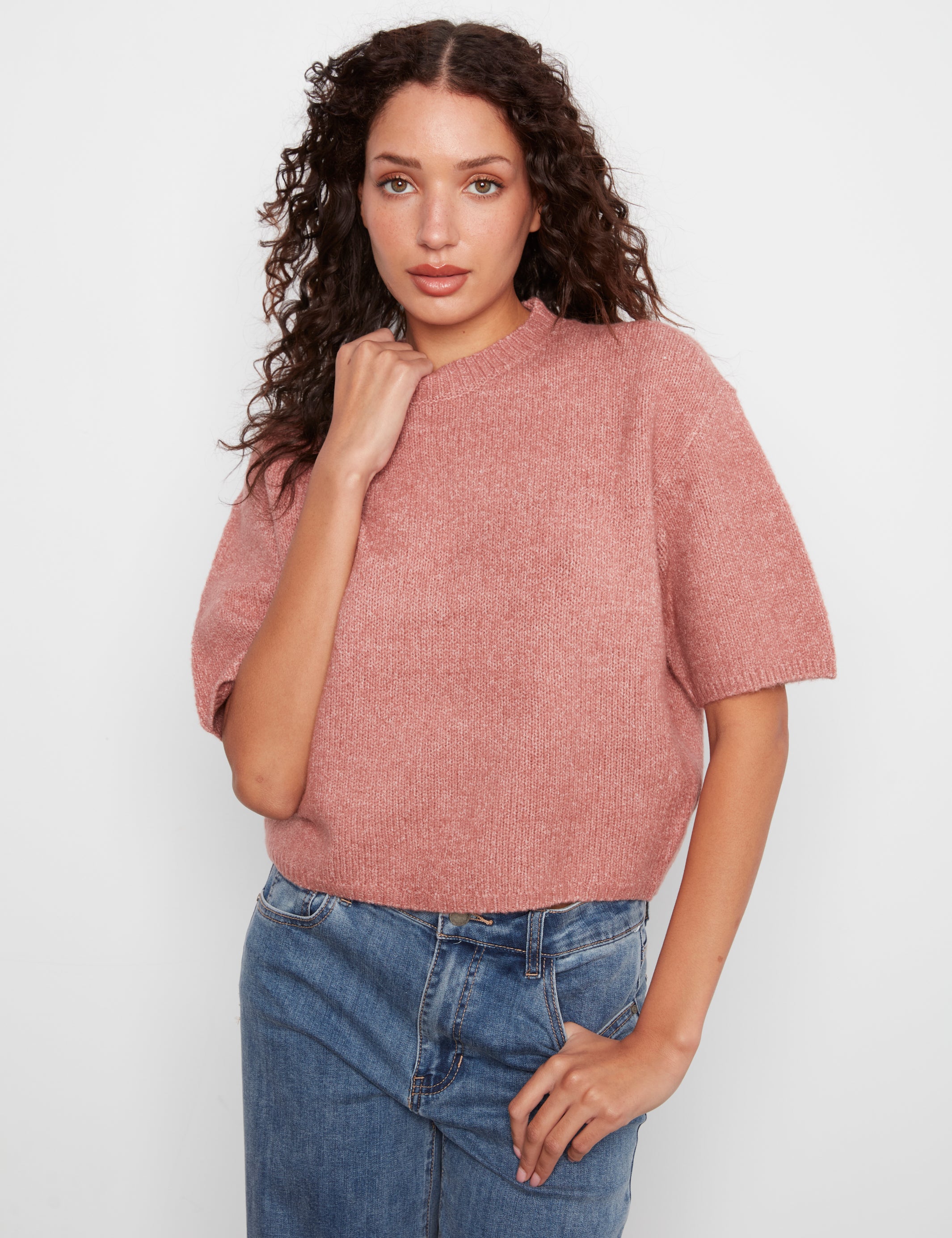 Charlie B Balloon Elbow Sleeve Sweater