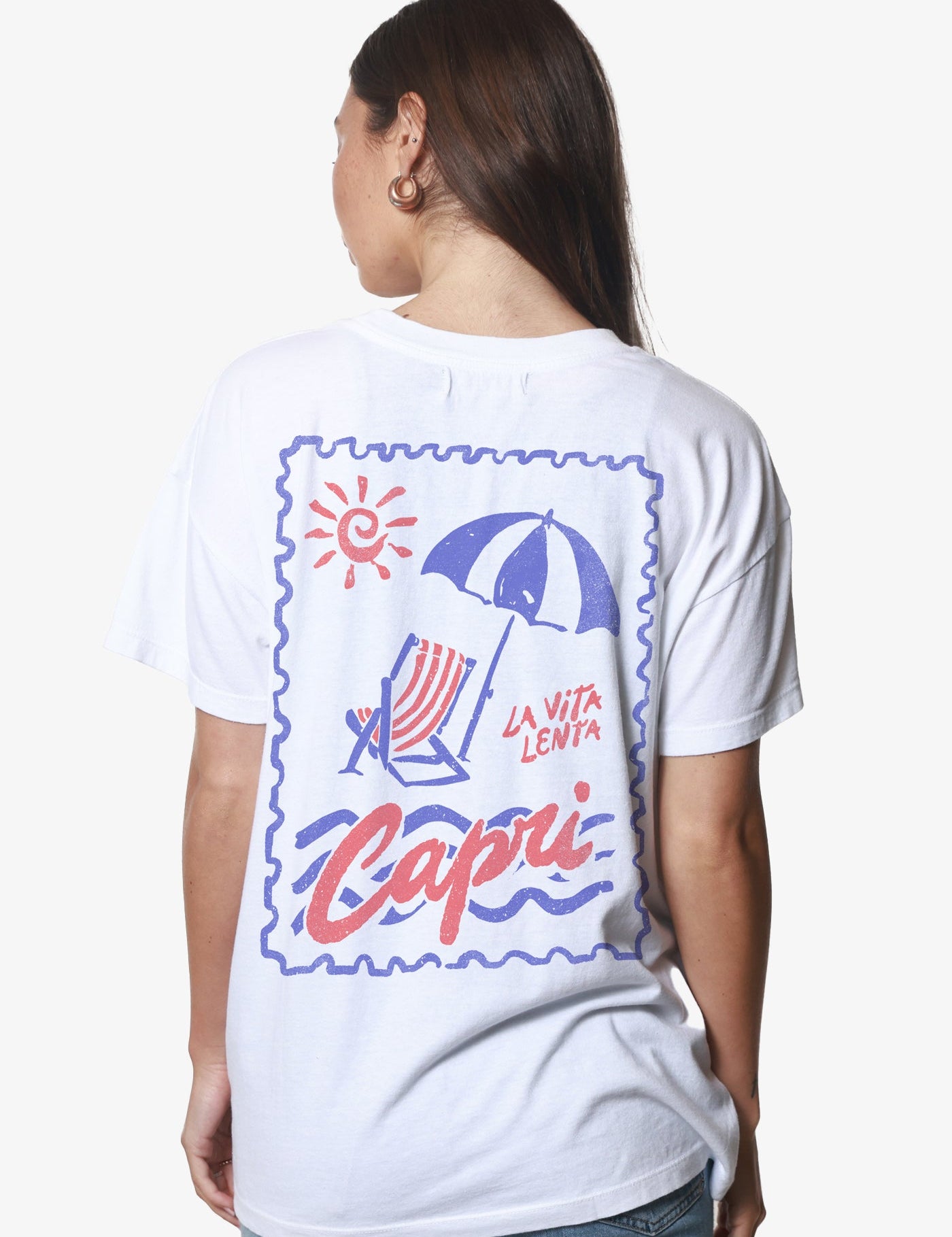 Capri Cotton Graphic Tee - FINAL SALE