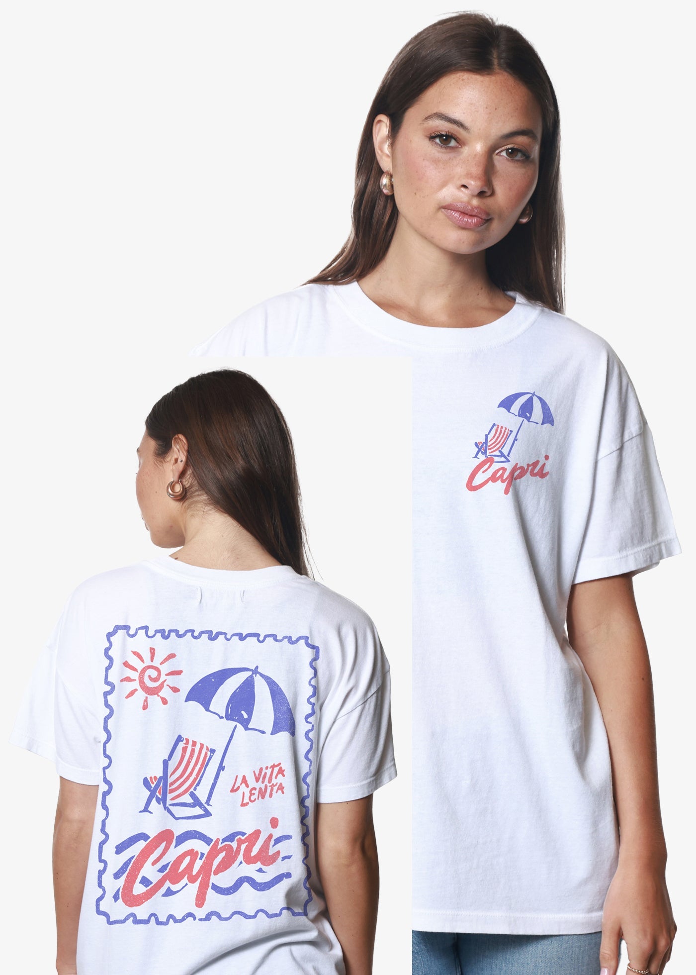 Capri Cotton Graphic Tee