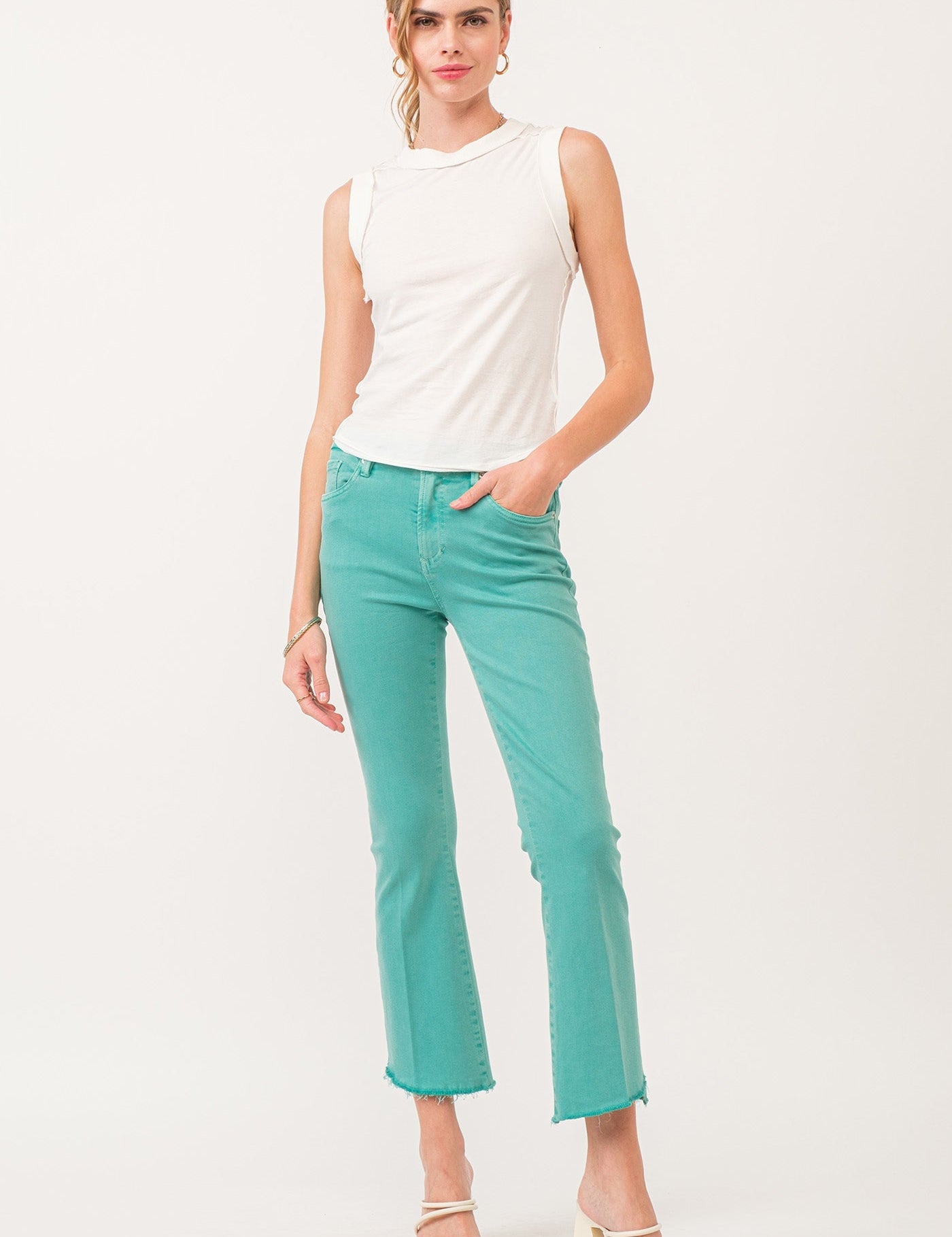 Zoe Raw Edge Tank - FINAL SALE