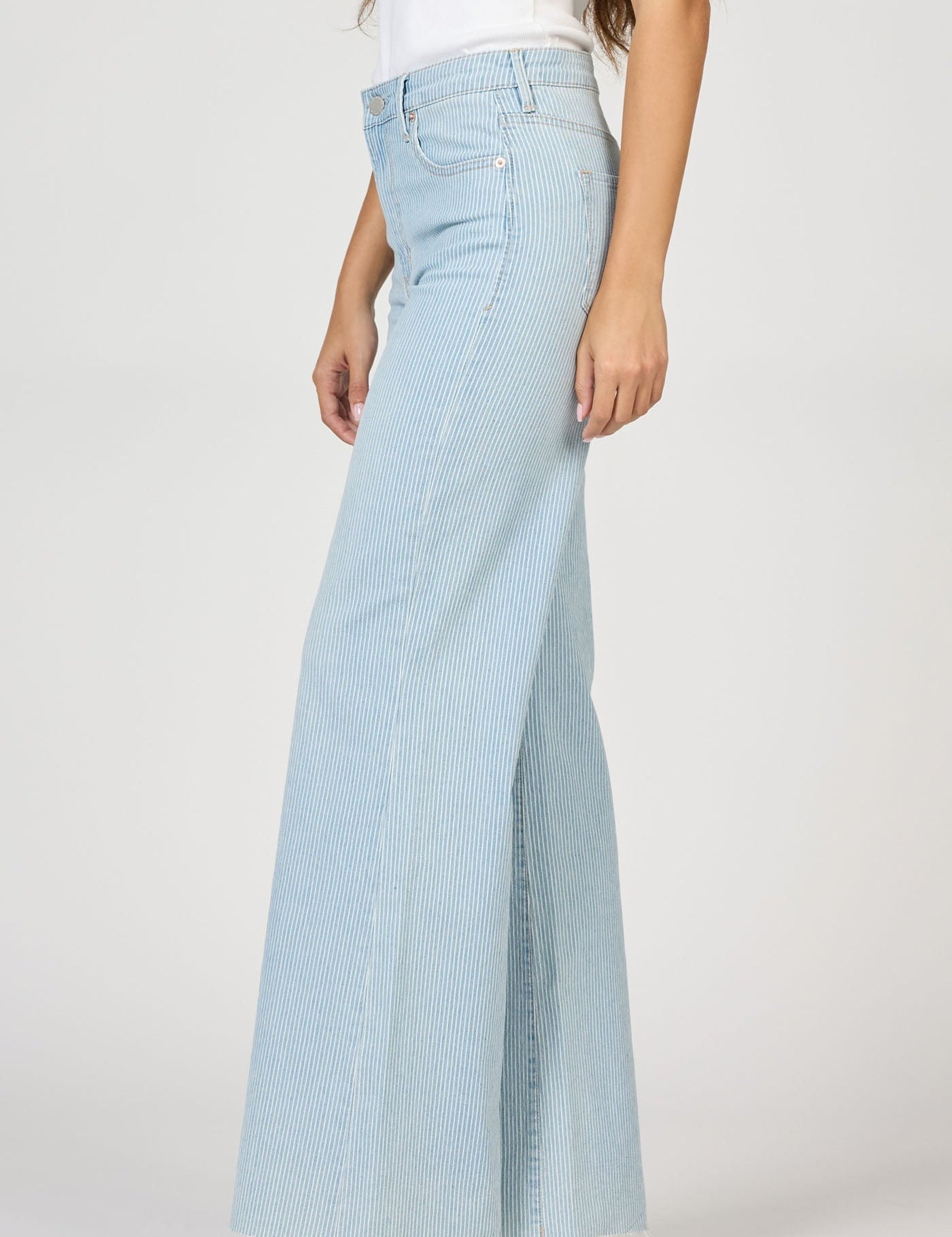 Fiona High Rise Stripe Denim - FINAL SALE