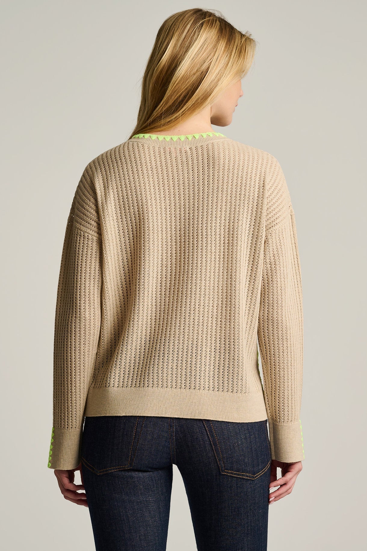 Power Stitch Cotton Sweater by Lisa Todd