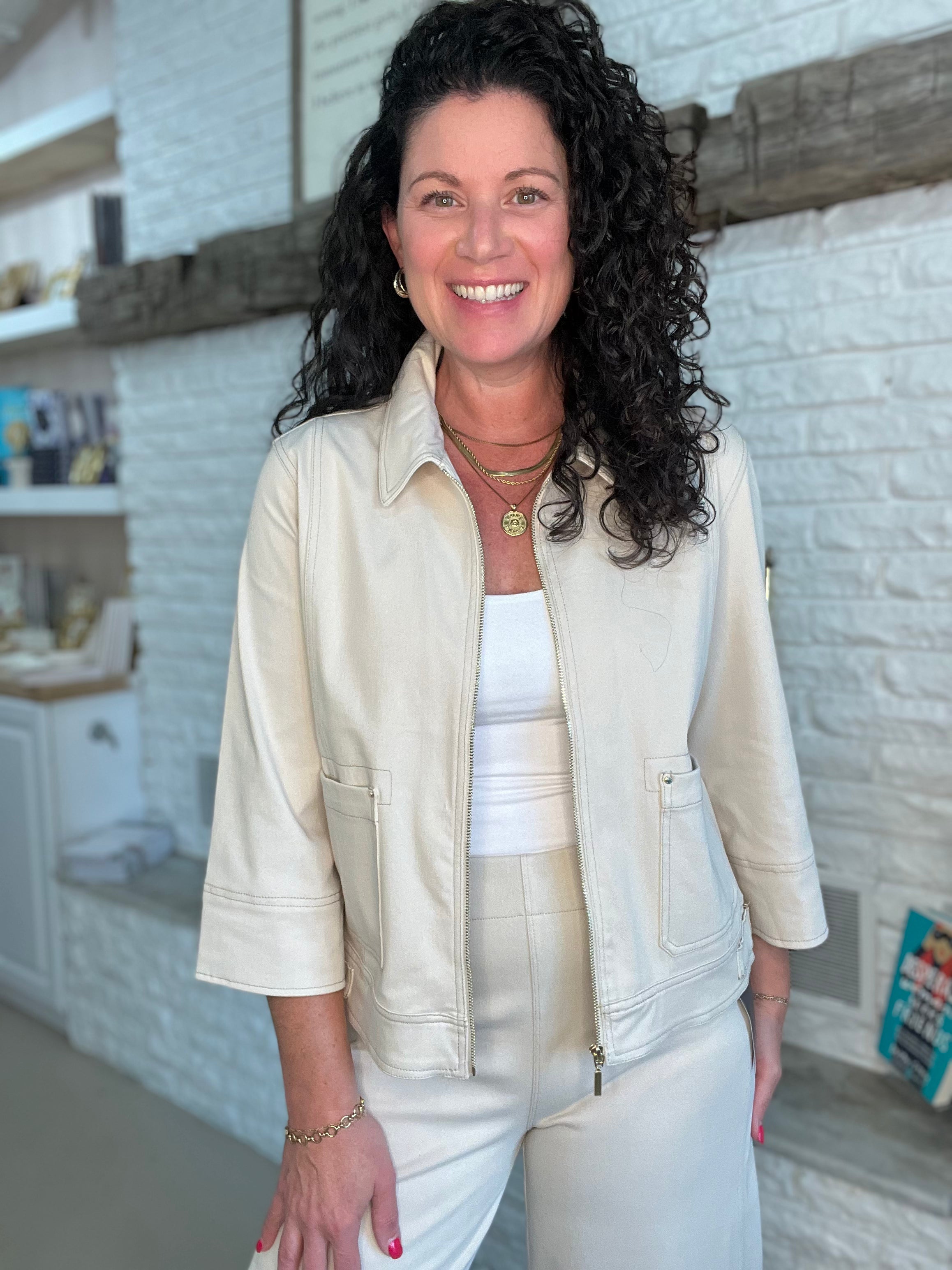 Nylah Detail Crop Jacket by Lysse