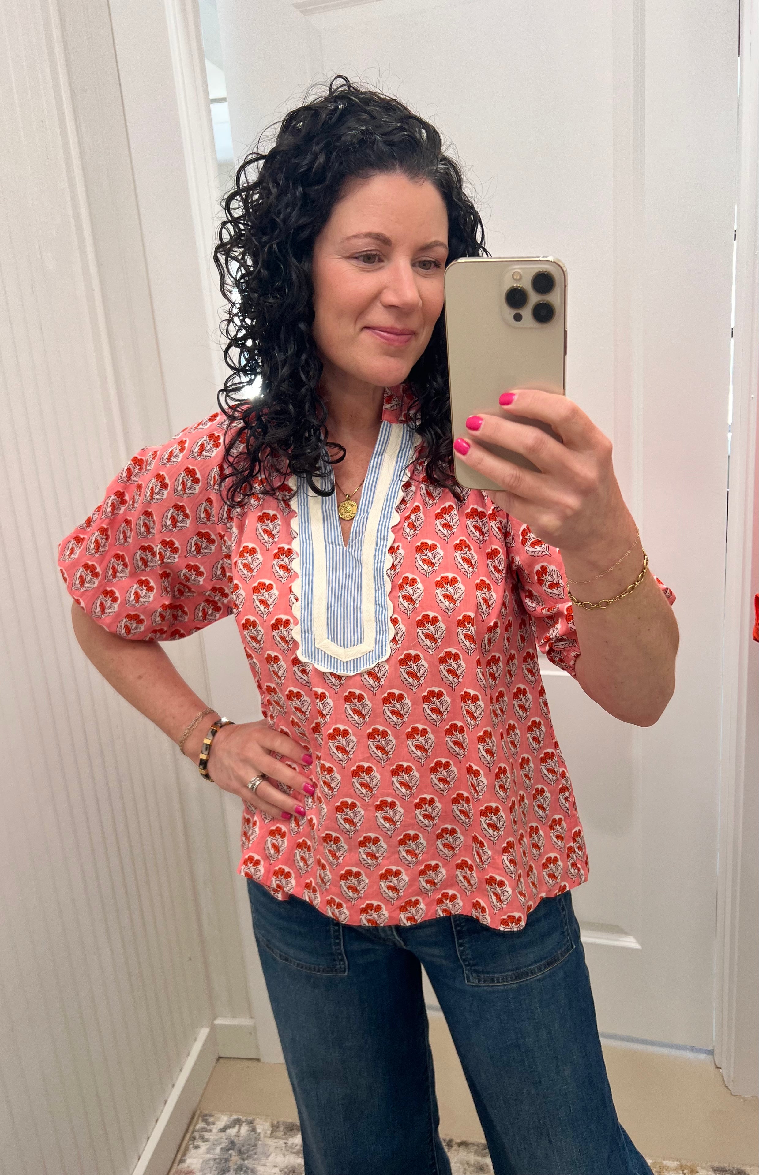 Sascha Pink Poppy Blouse