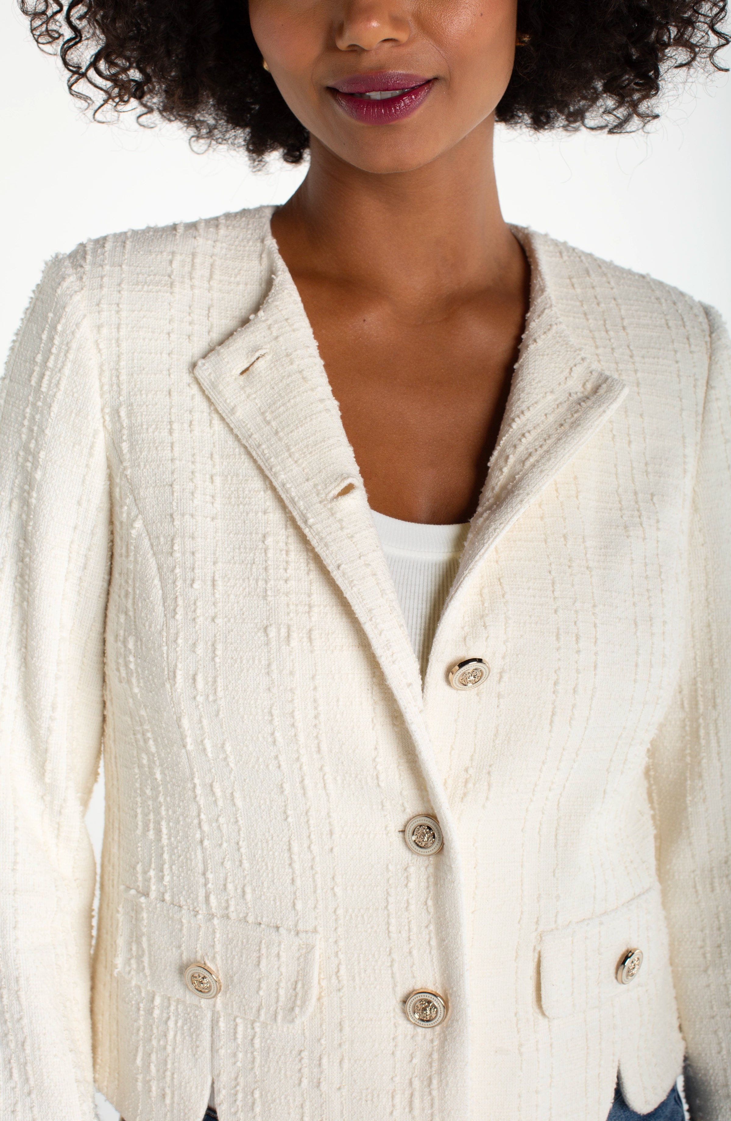 Naomi Scallop Hem Jacket