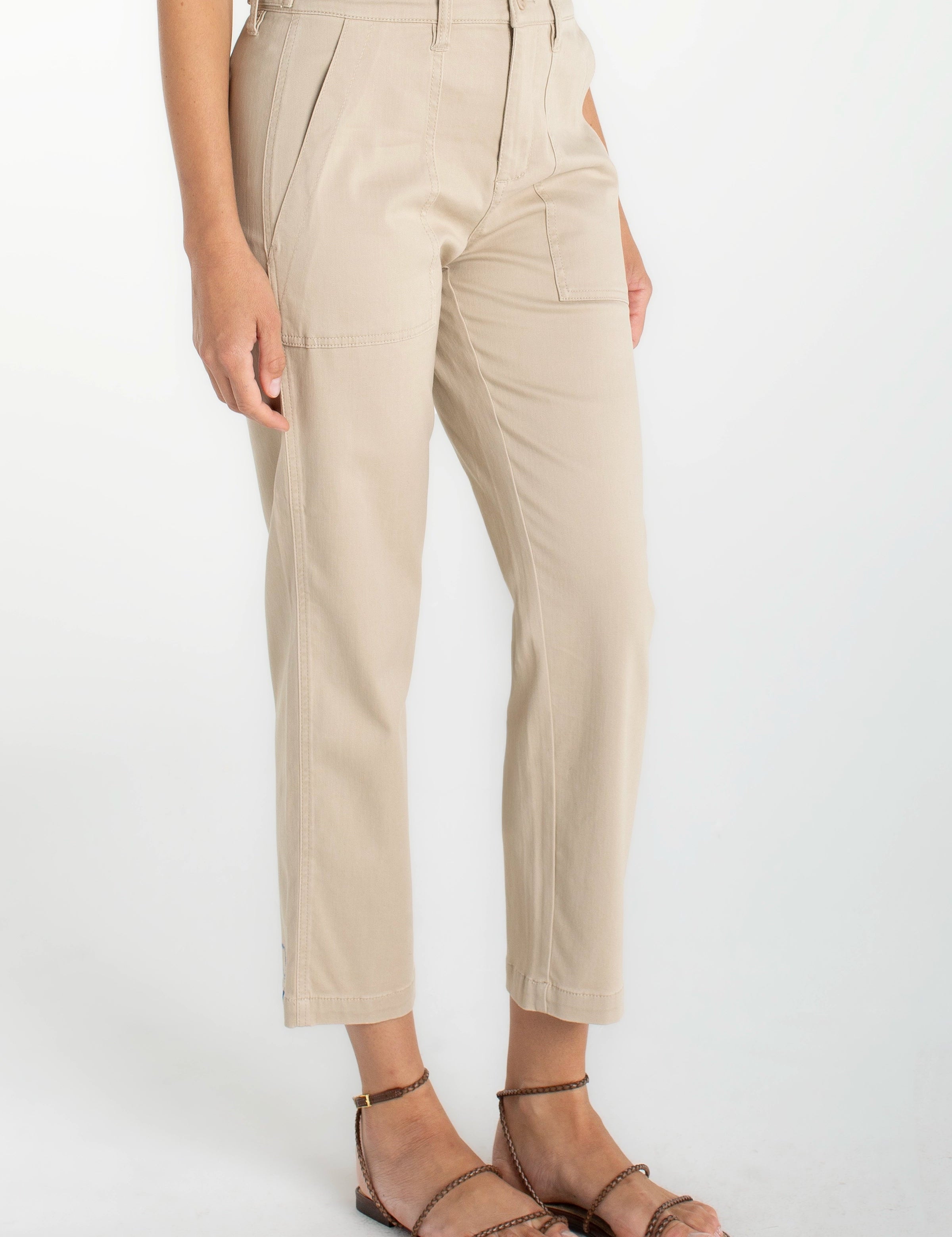 Utility Crop Khaki by Liverpool