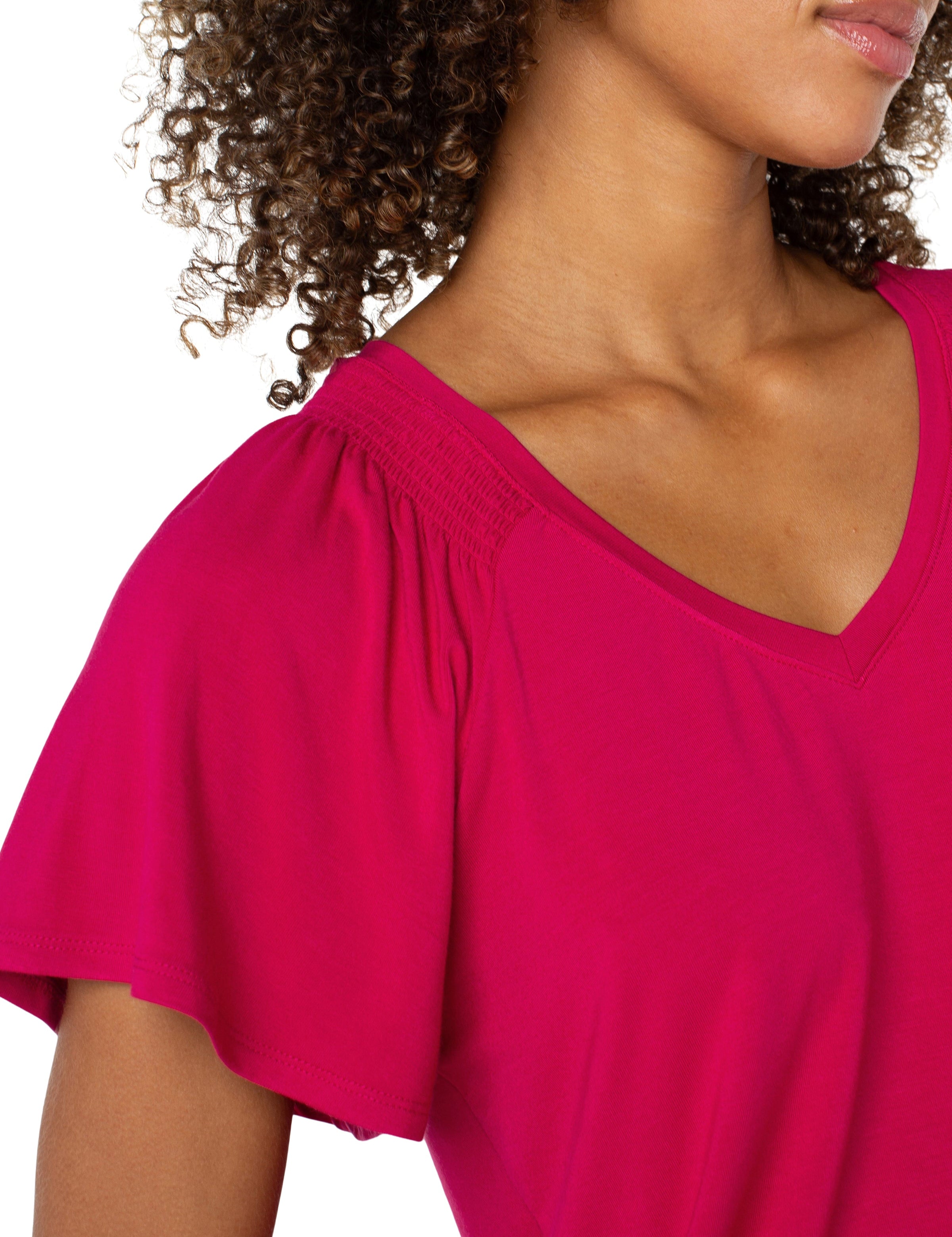 Liverpool Flutter Sleeve Top - FINAL SALE