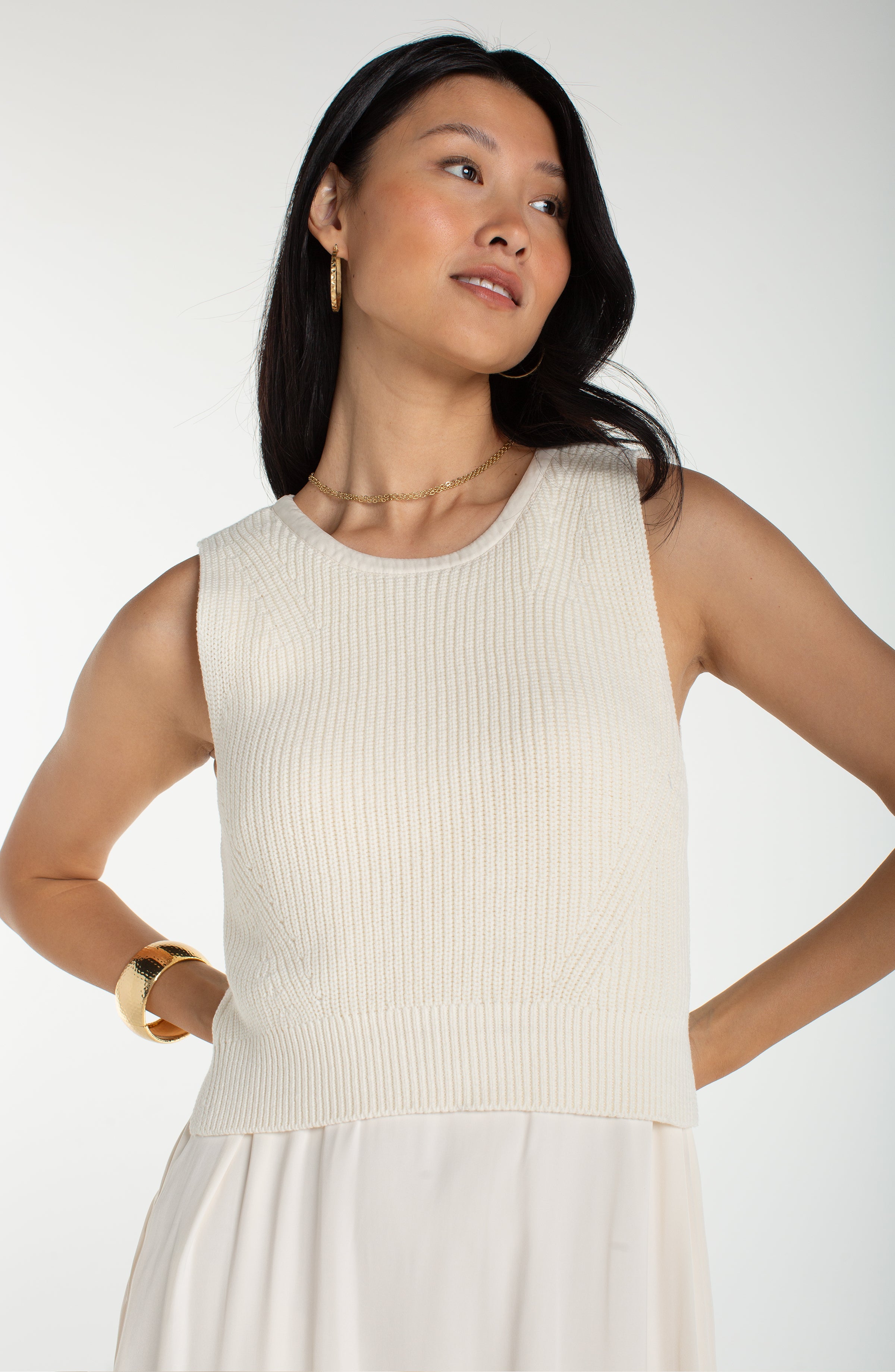 Women's Sleeveless Sweater Dress by Liverpool