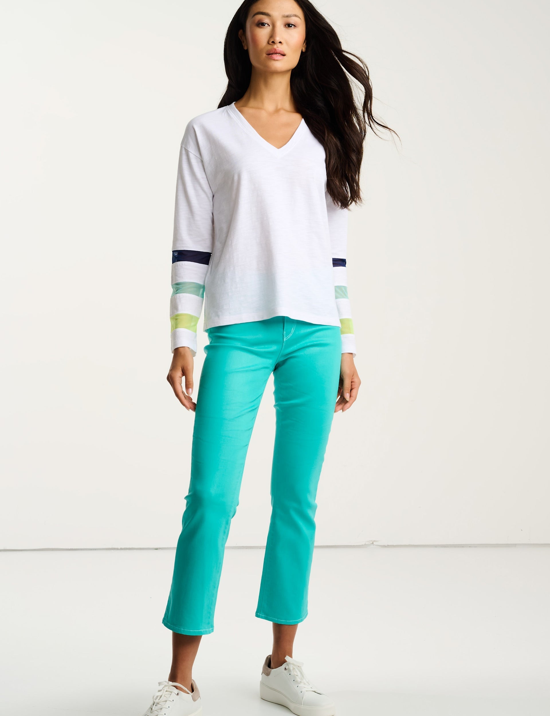 Mesh Fest Long Sleeve Cotton Tee
