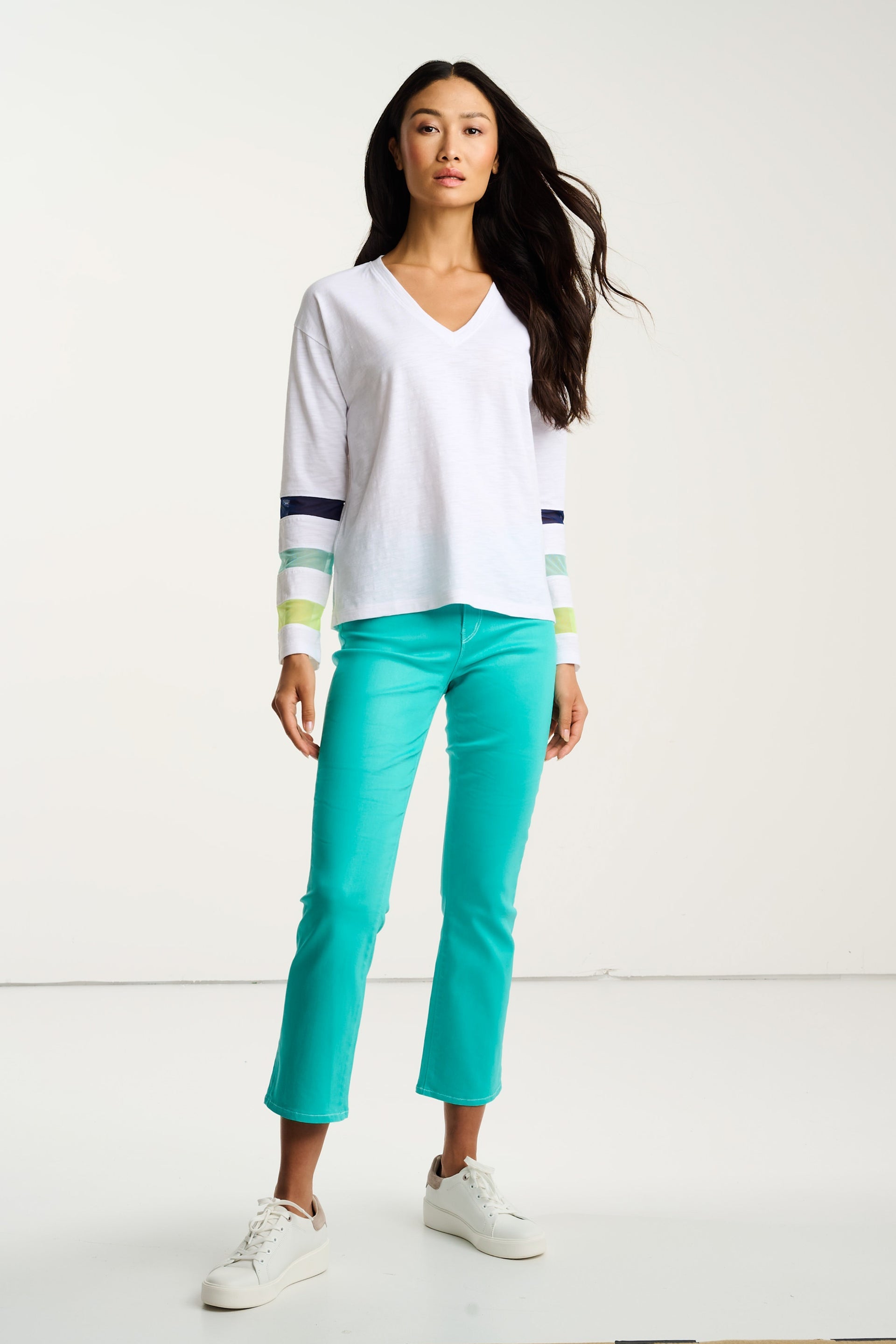 Mesh Fest Long Sleeve Cotton Tee