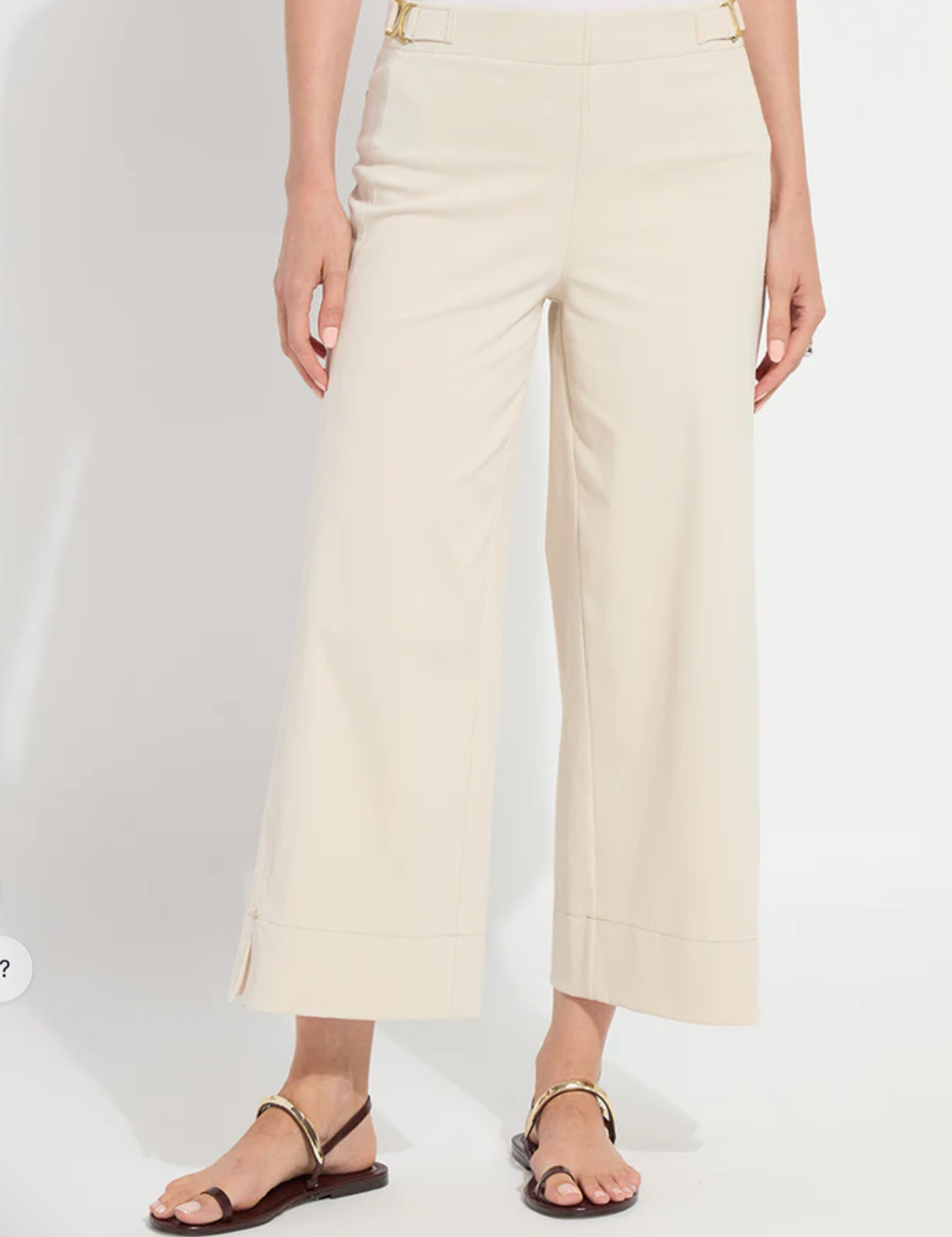 Nylah Chino Wide Leg Crop Pant