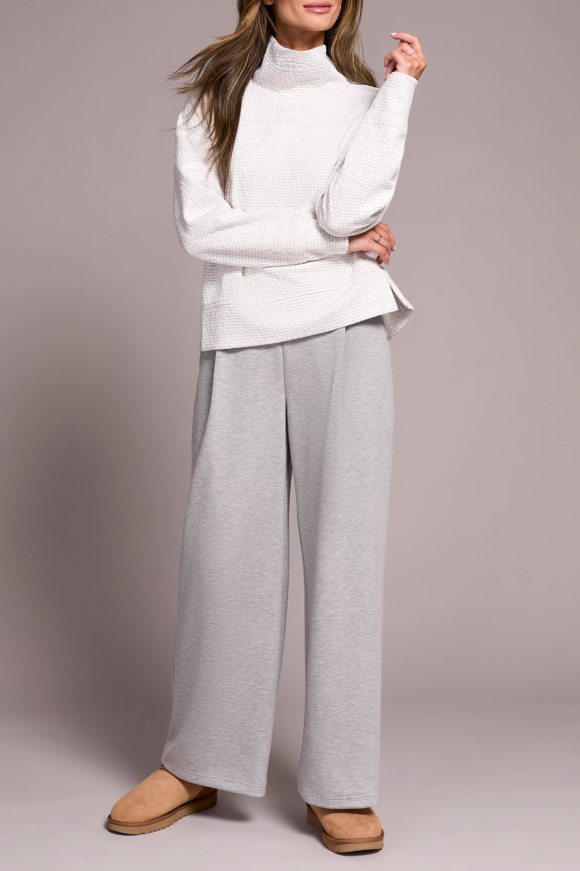 Long Sleeve Funnel Neck Top